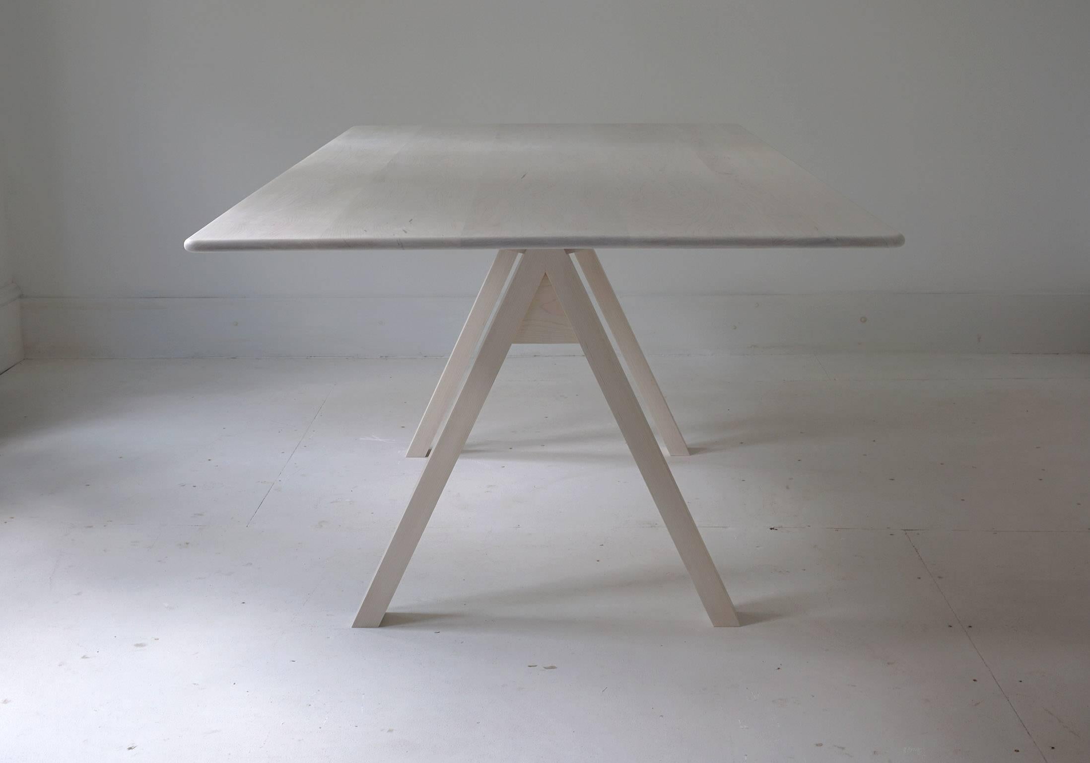 maple trestle dining table