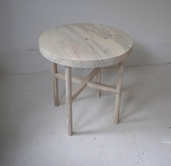 Ox Side Table or Occasional Table in Bleached Ambrosia Maple