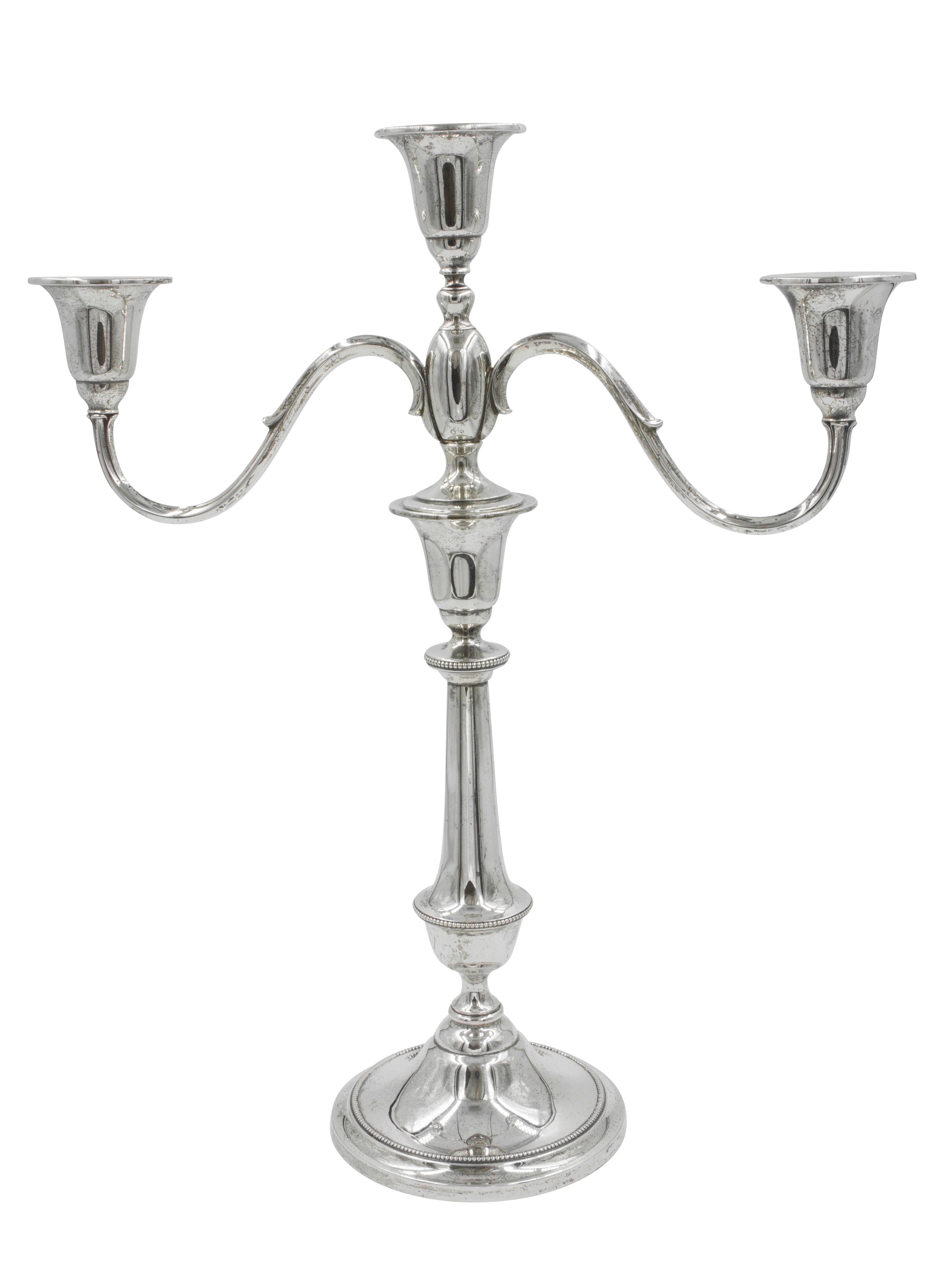 There is a certain elegance that can't always be put into words, is it their feminine shape or their sophisticated style? Maybe both? These candelabras would look splendid on a dinner table and/or the mantel in a living room. The top part unscrews