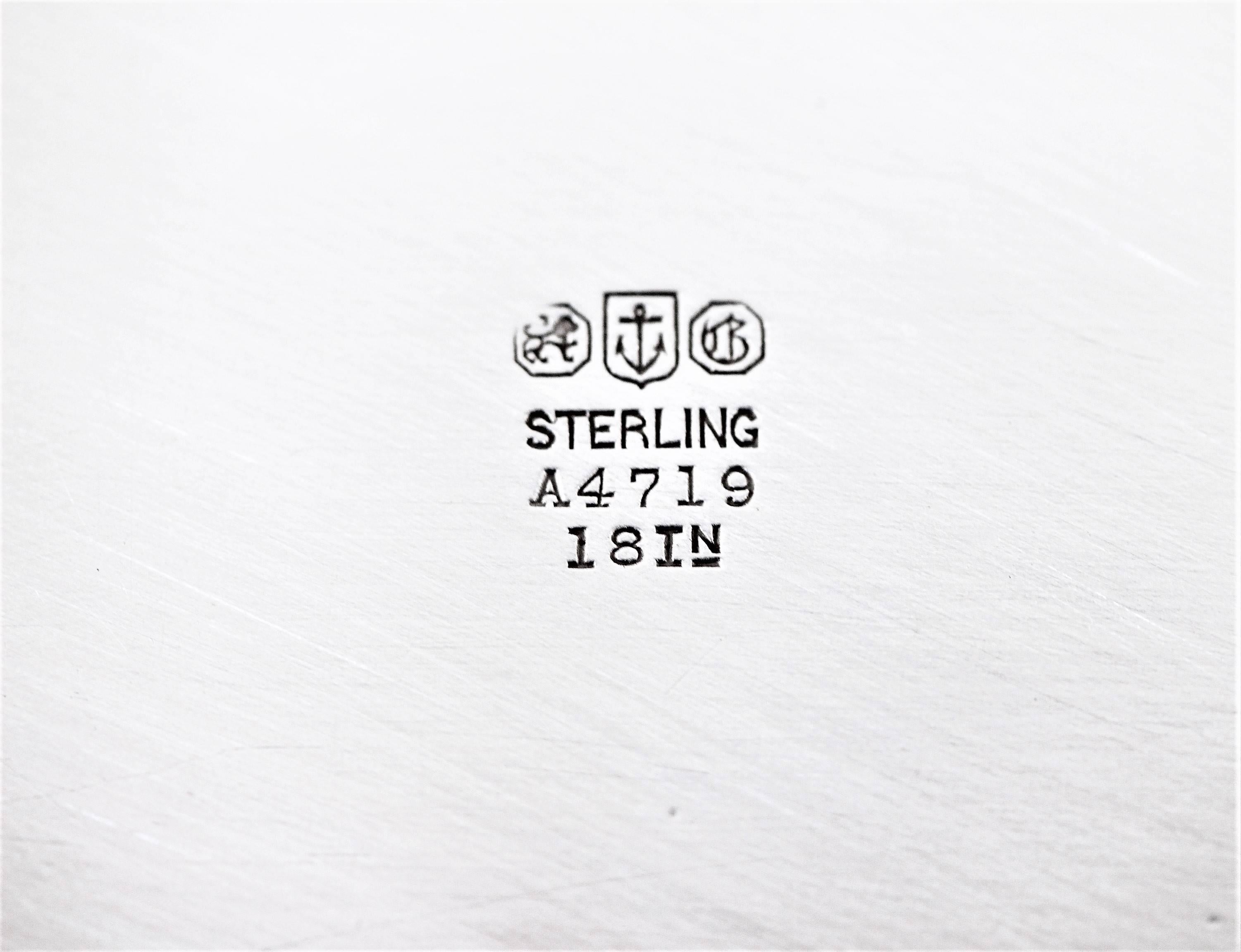 Sterling Silver 1907 Gorham Platter