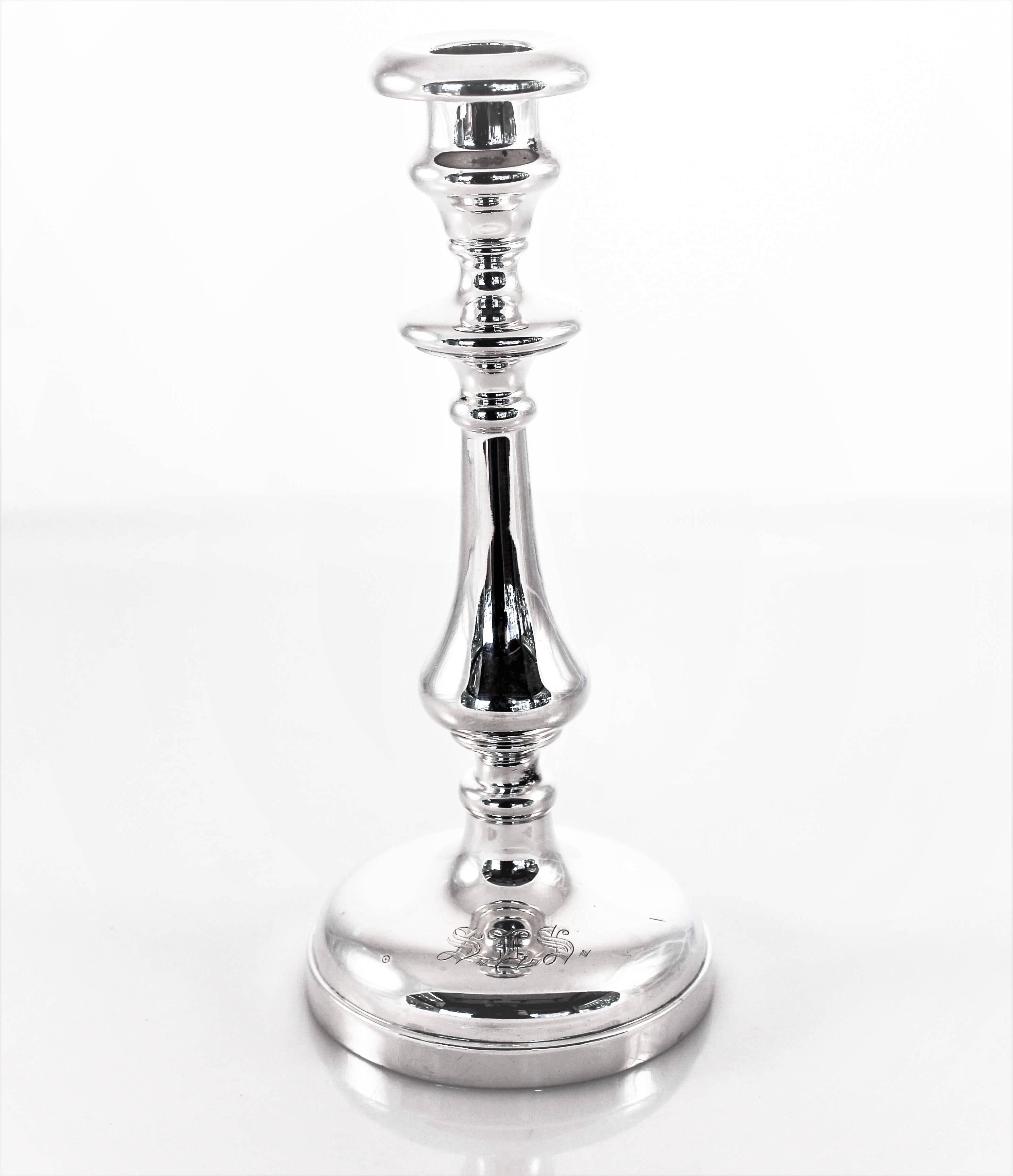 If you’re looking for a great pair of antique sterling candlesticks for an amazing price, continue reading. These Gorham sticks are signed, 1907 and have a simple modern look. One hundred and ten years later, these candlesticks are still around to