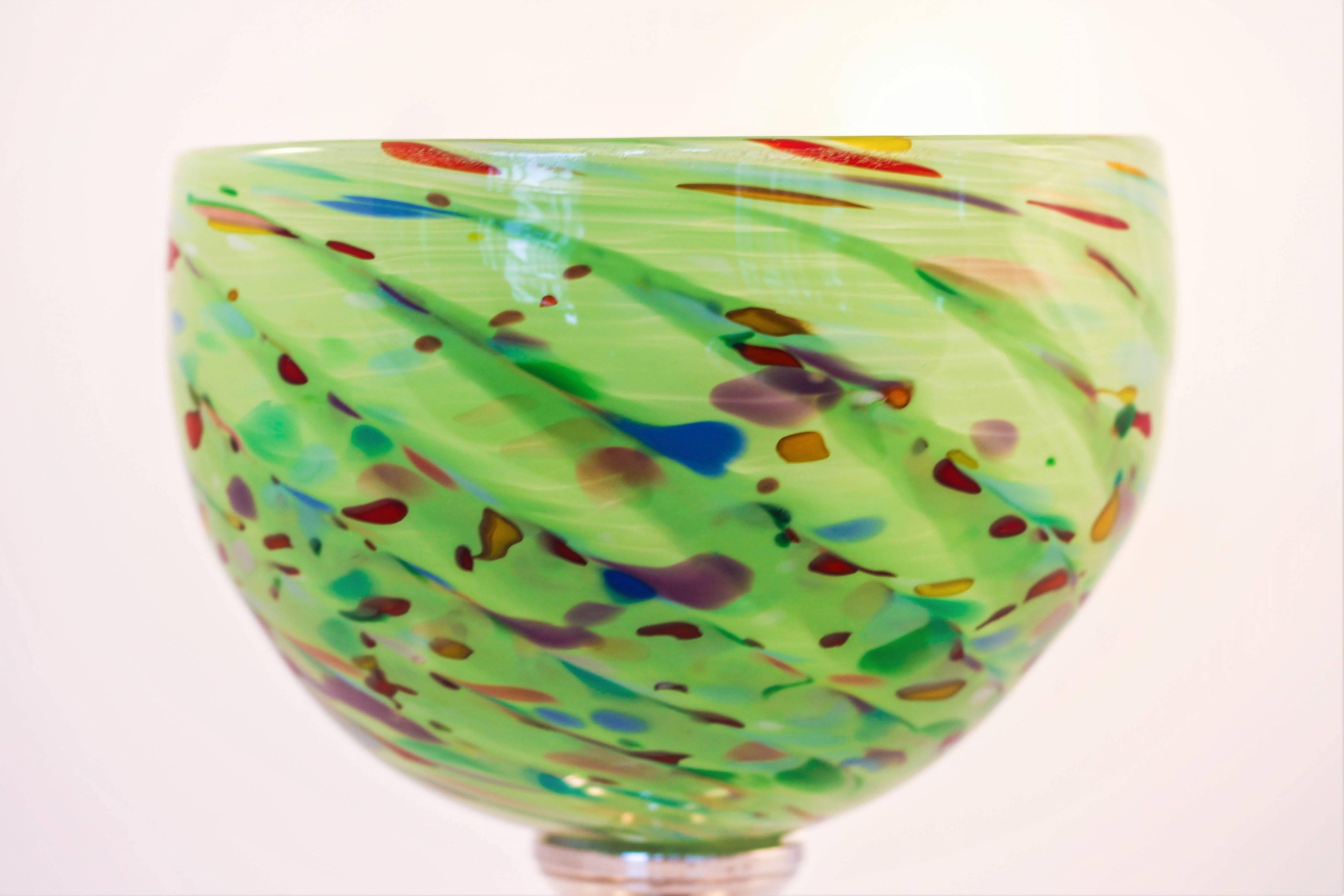 American Colored Glass Bowl