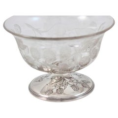 Sterling Silver & Crystal Compote