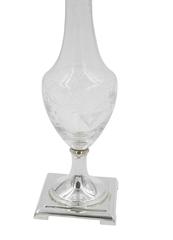 Crystal and Sterling Bud Vase