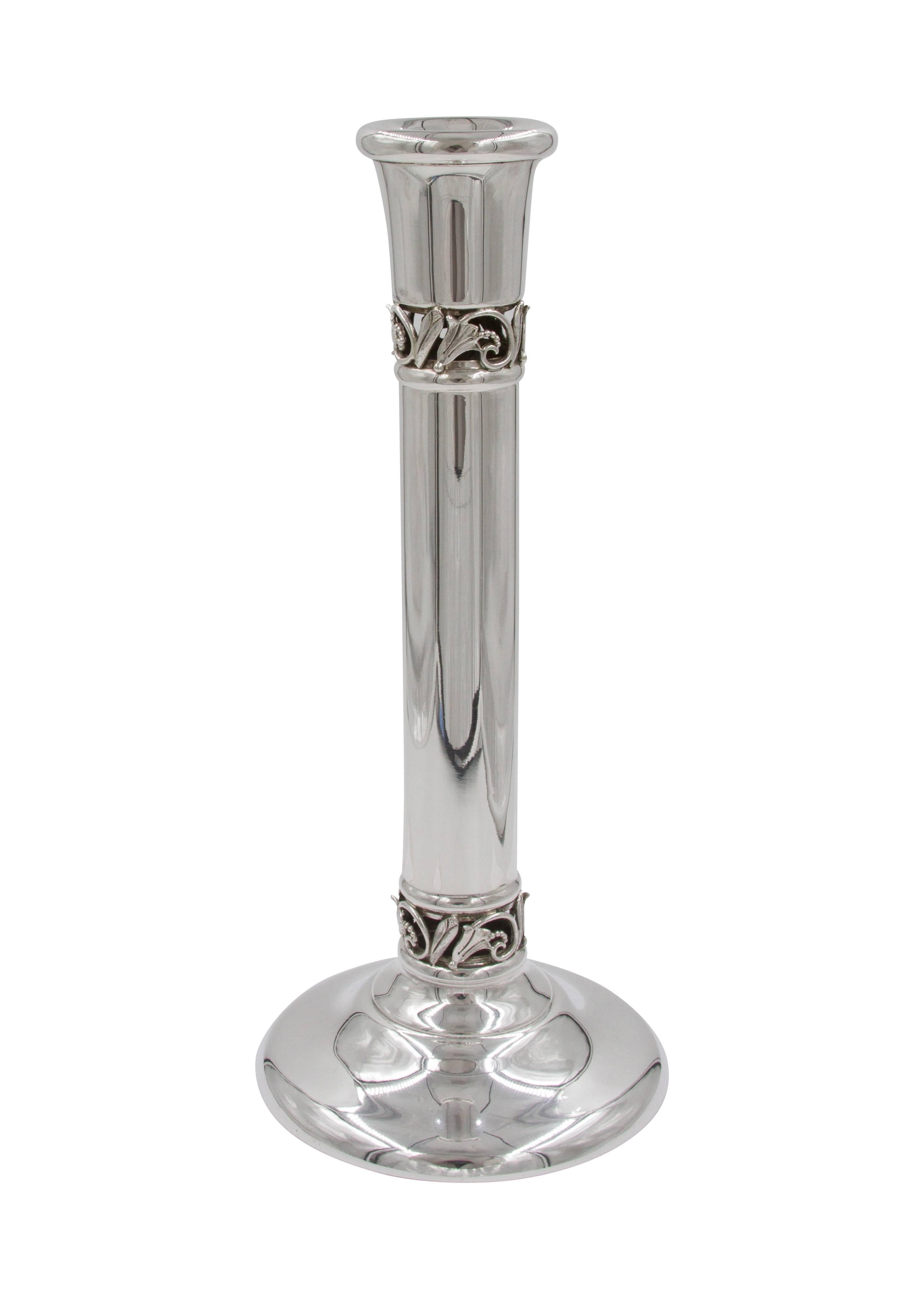 Sterling Silver Candlesticks with Matching Bowl