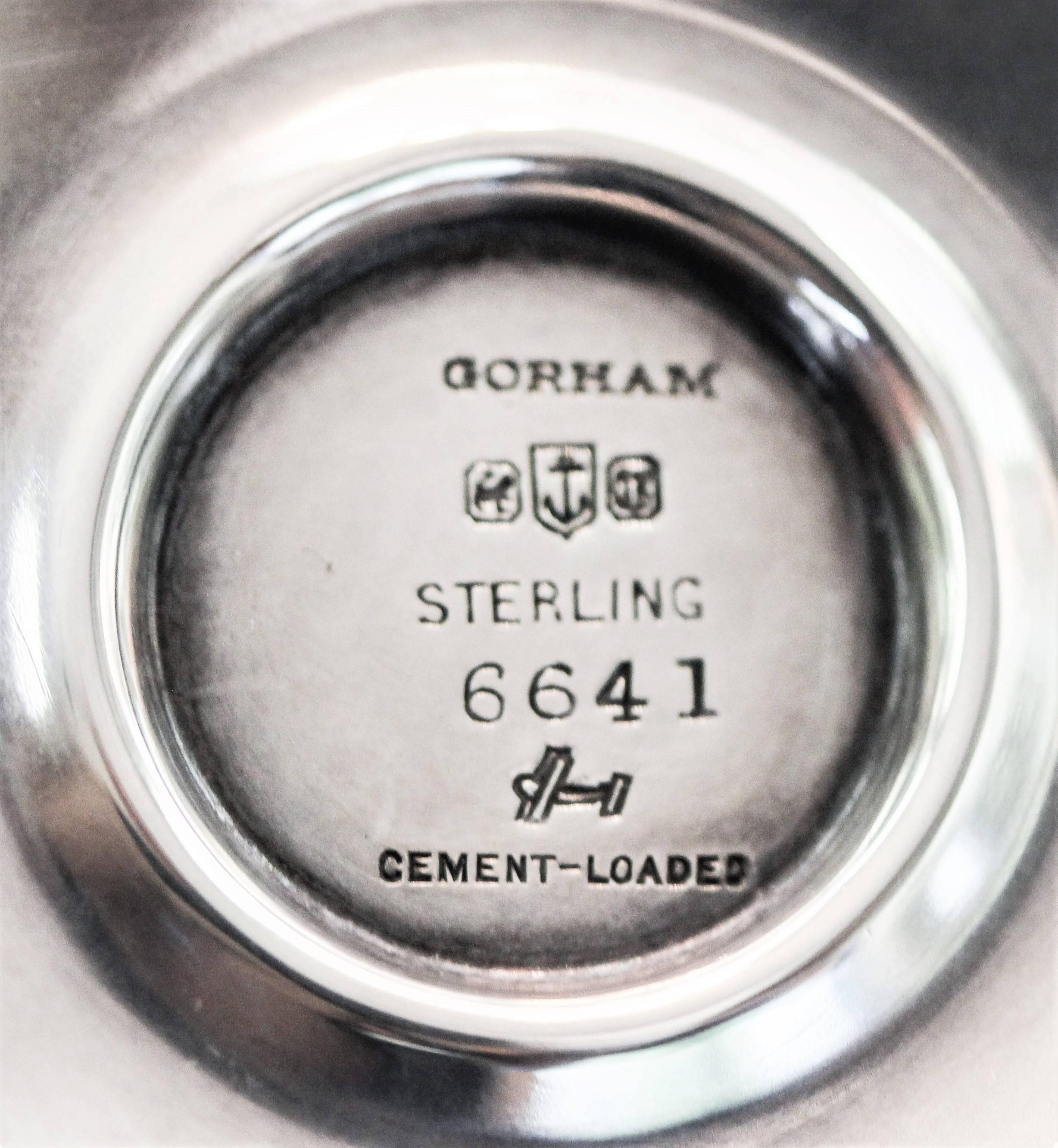 Sterling Silver 1927 Gorham Candlesticks For Sale