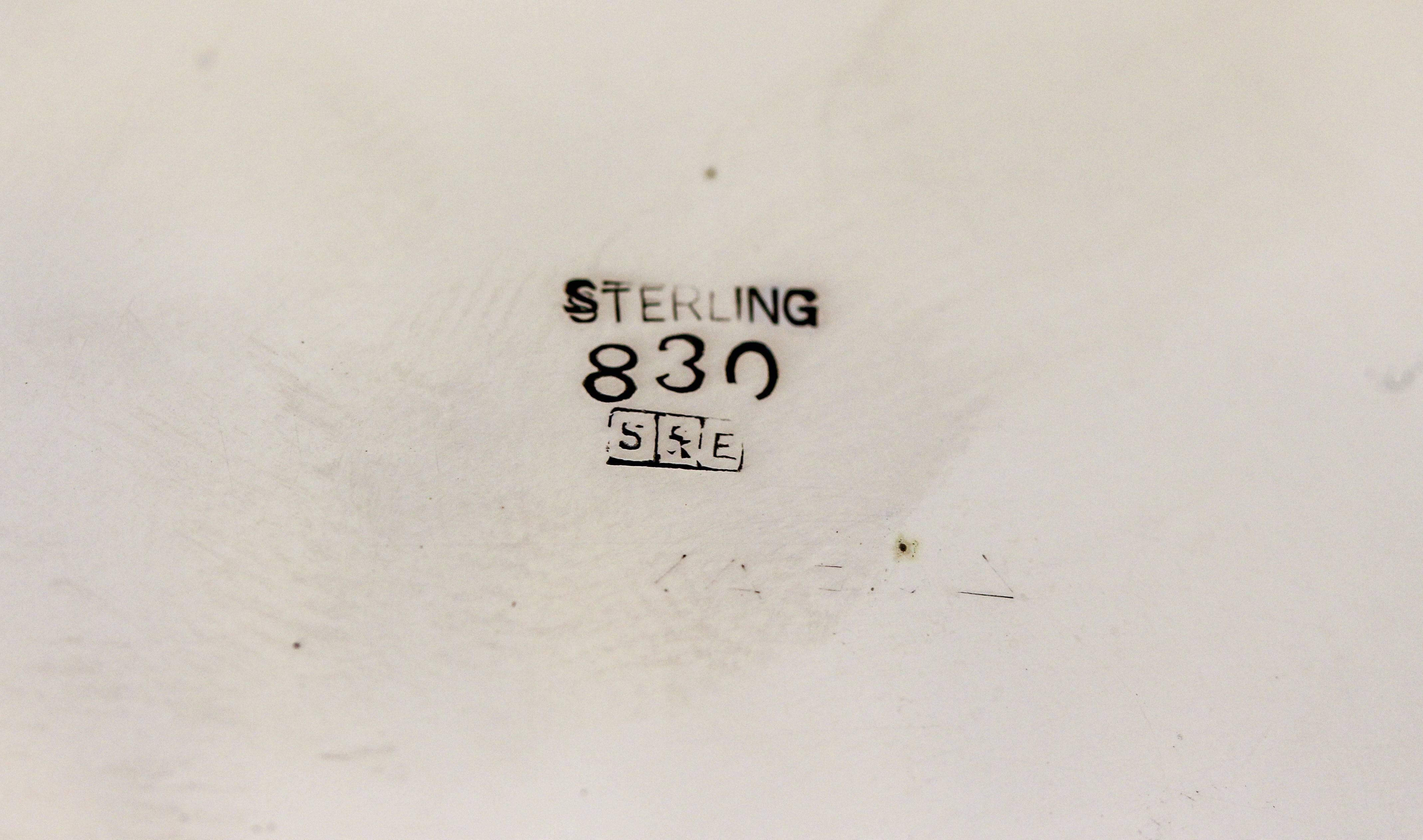 Sterling Silver Dish on Pedestal