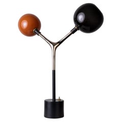 Mácula Table Lamp w/Lost-Wax Bronze, Customizable, Made in MX