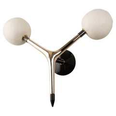 Ojos Wall Sconce by Isabel Moncada, Handmade Cast Bronze & Porcelain