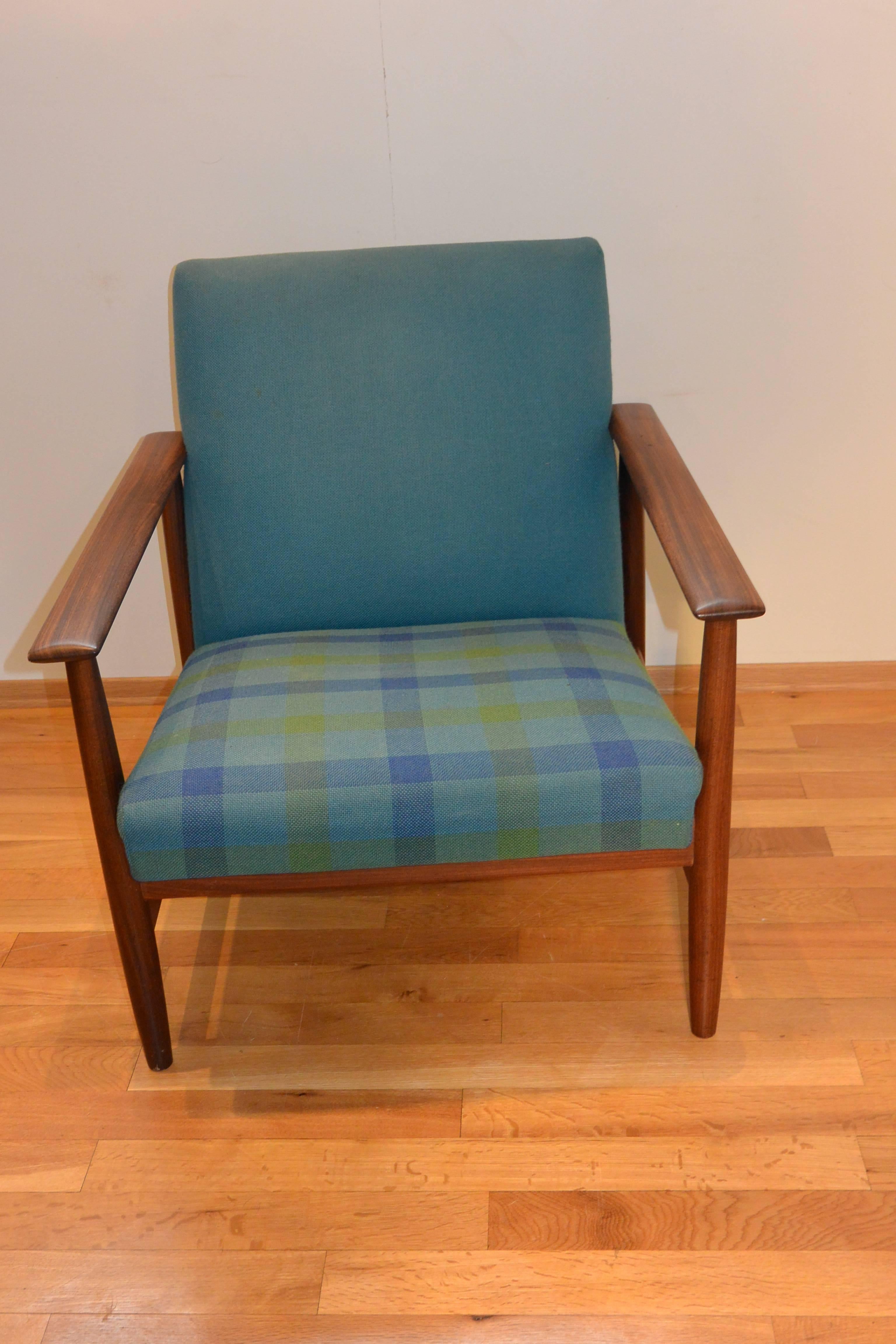 Late 20th Century Blue Svane Combina Lounge Chair Ingmar Relling