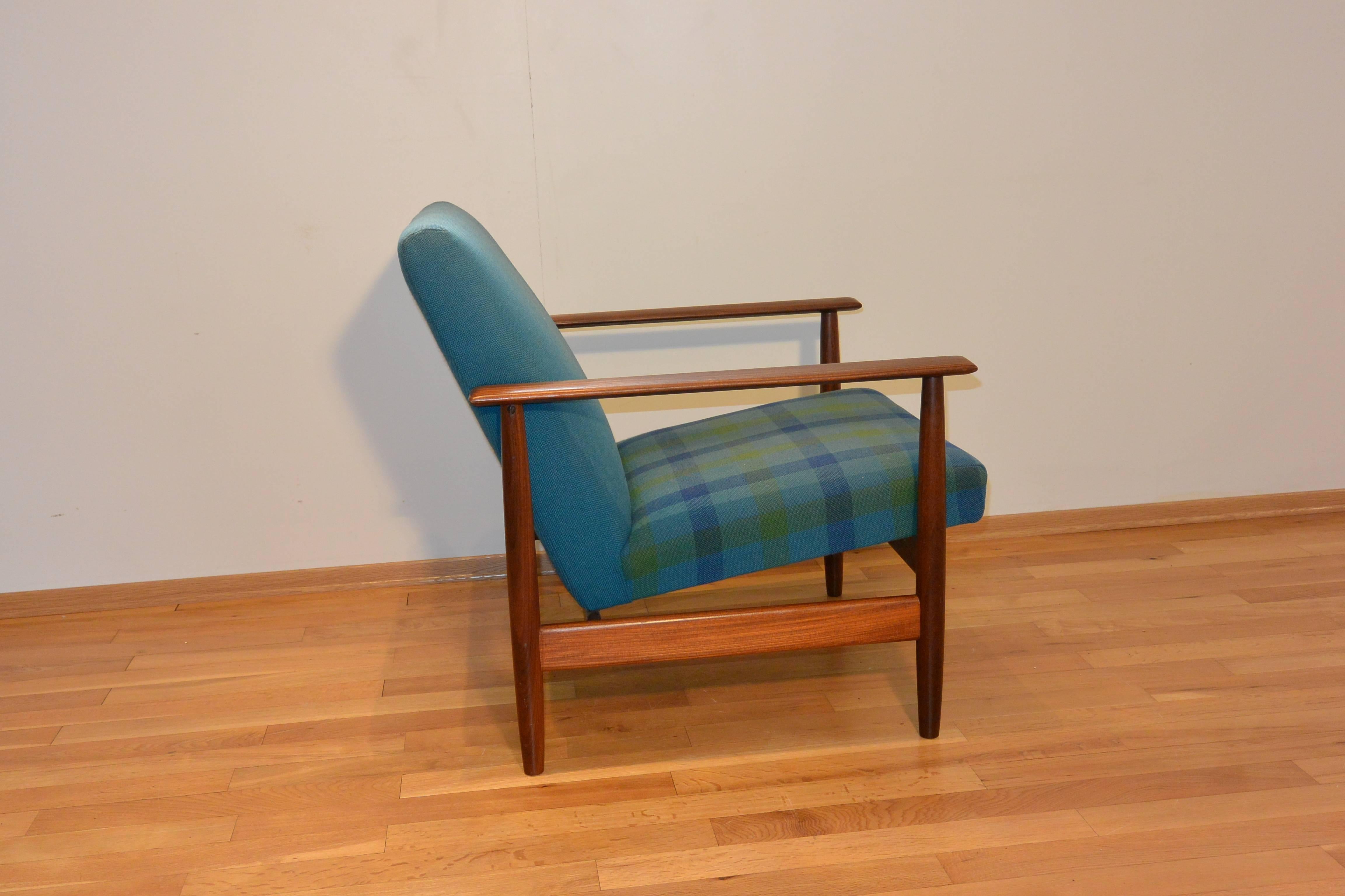 Scandinavian Modern Blue Svane Combina Lounge Chair Ingmar Relling