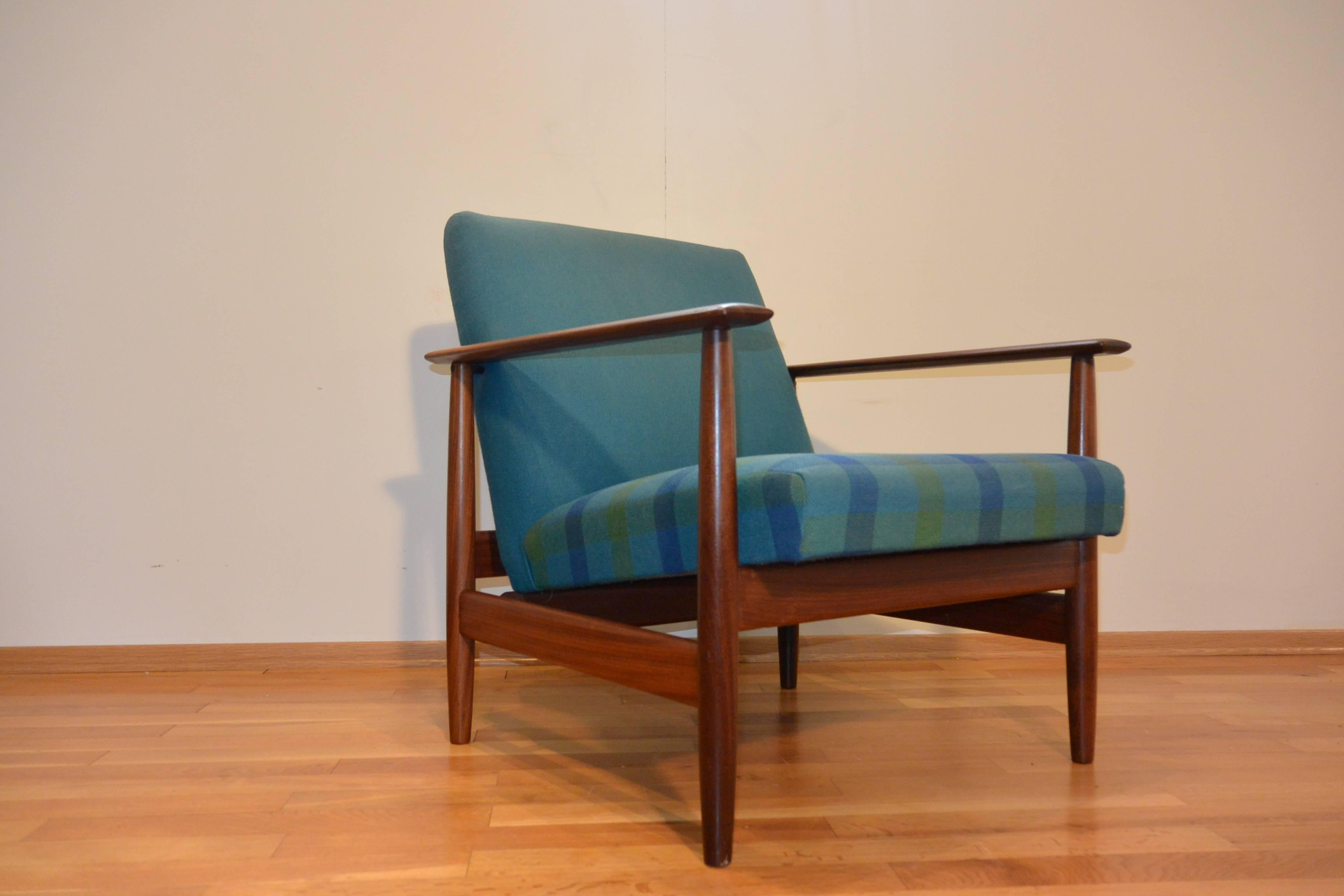 Fabric Blue Svane Combina Lounge Chair Ingmar Relling