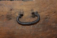 18th Century Moose Hide Horse Carraige Trunk