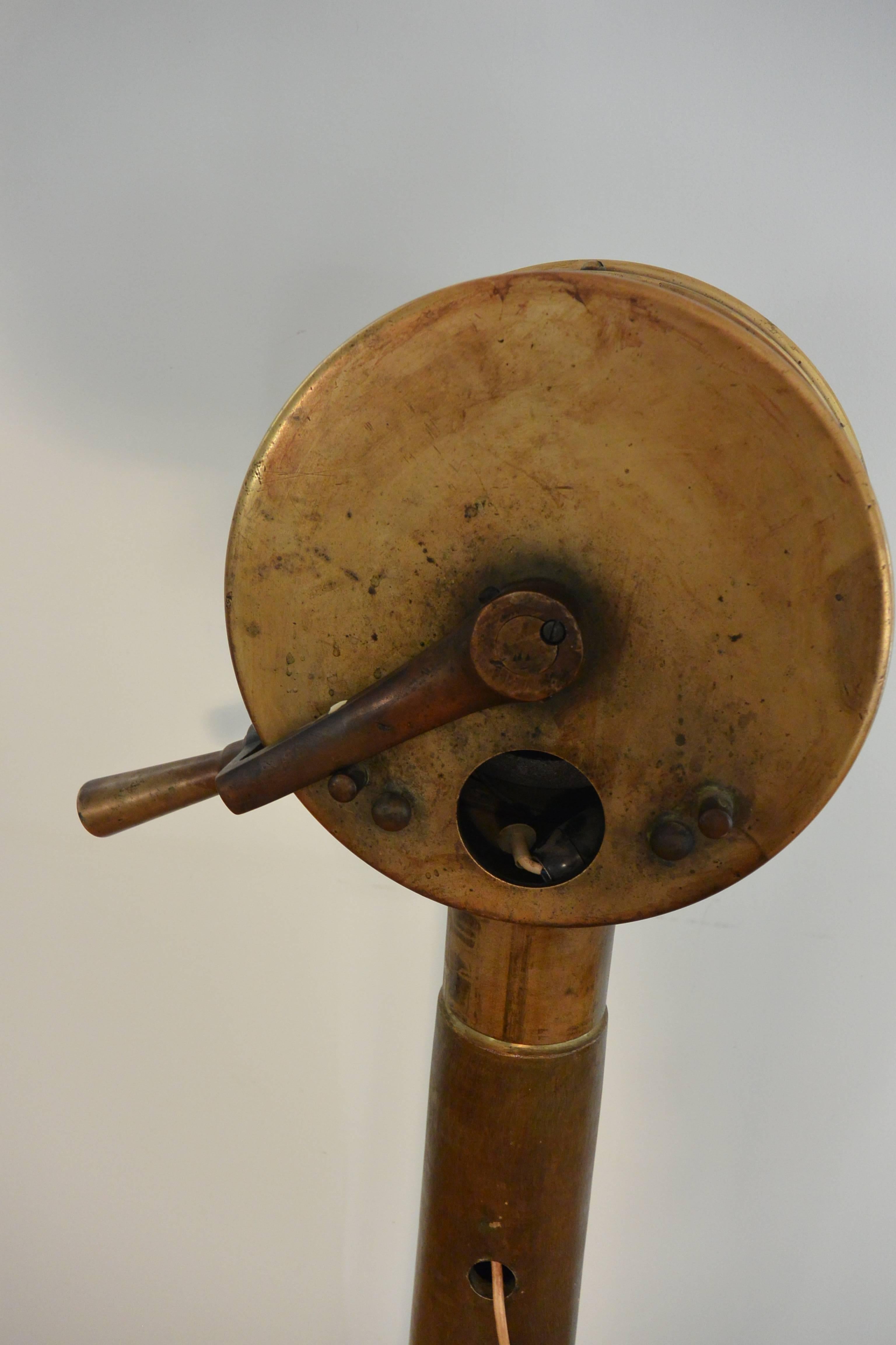 19th Century Nautical Antique Ship Telegraph Instrument Brass, 1900s