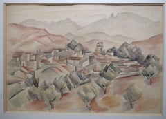 Landscape in Watercolor by André Lhote Signed