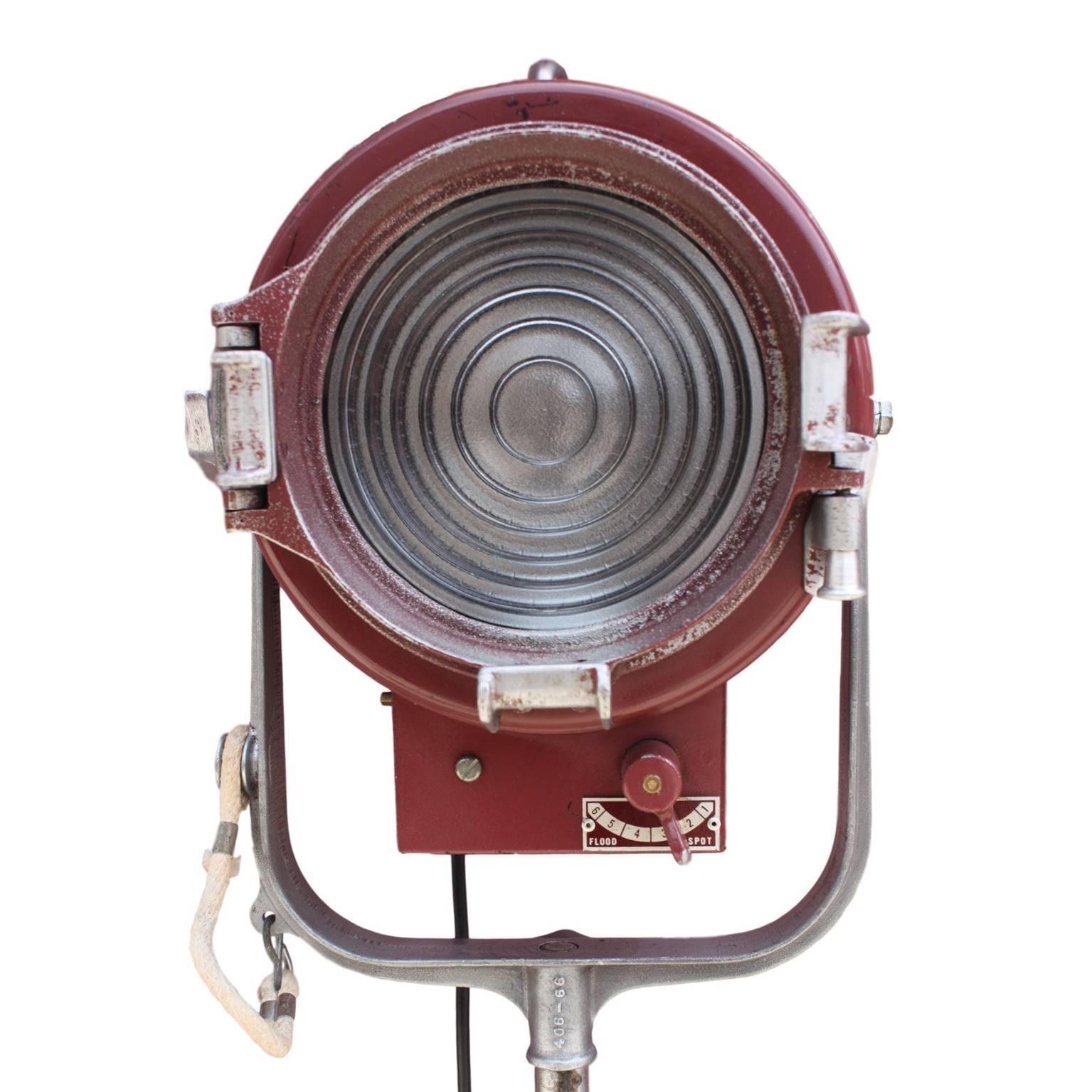 Vintage MoleRichardson Type 407 Baby Solarspot Spot Stage Light Floor
