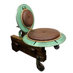 Re-Purposed Industrial Ship Hatch Captain's Lounge Chair