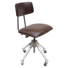 1950s Mid-Century Modern Industrial Do-More Swivel Desk Chair