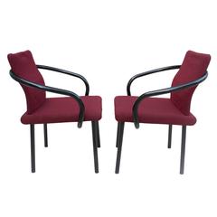 Pair of 1980s Ettore Sottsass Mandarin Side Chairs for Knoll