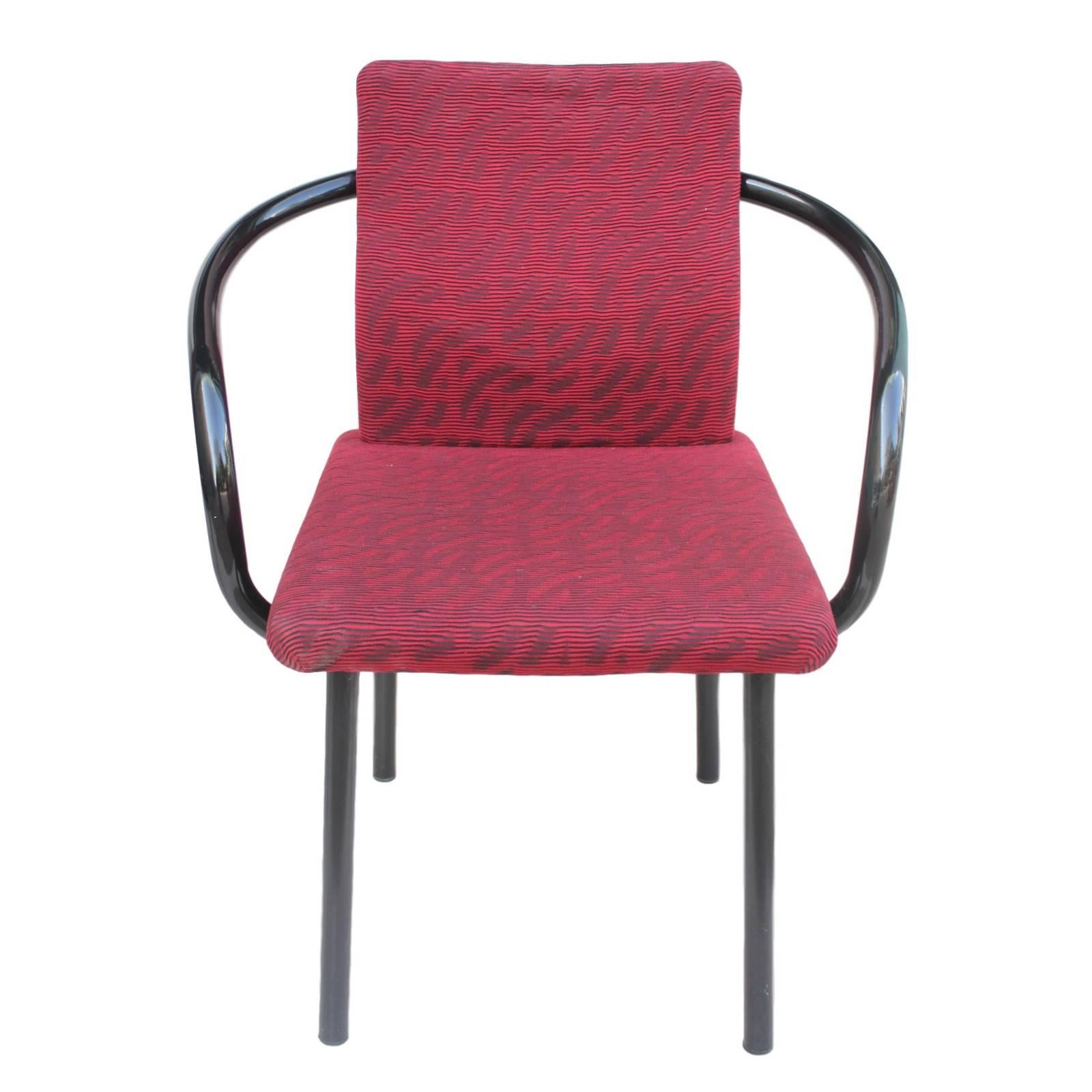 Post-Modern Pair of 1980s Ettore Sottsass Mandarin Side Chairs for Knoll For Sale