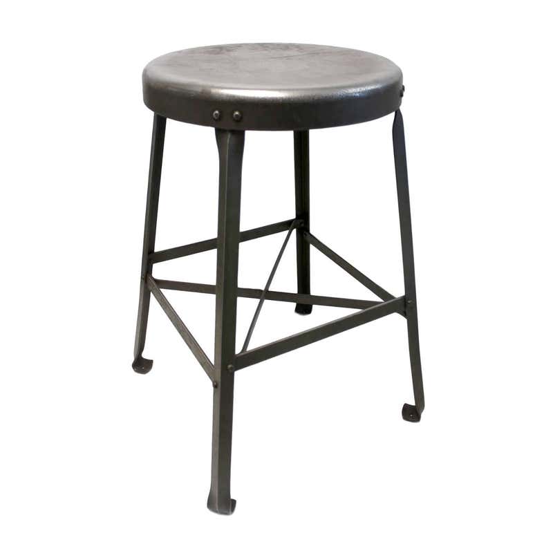 Antique Industrial Drafting Stool by Sikes at 1stDibs | industrial