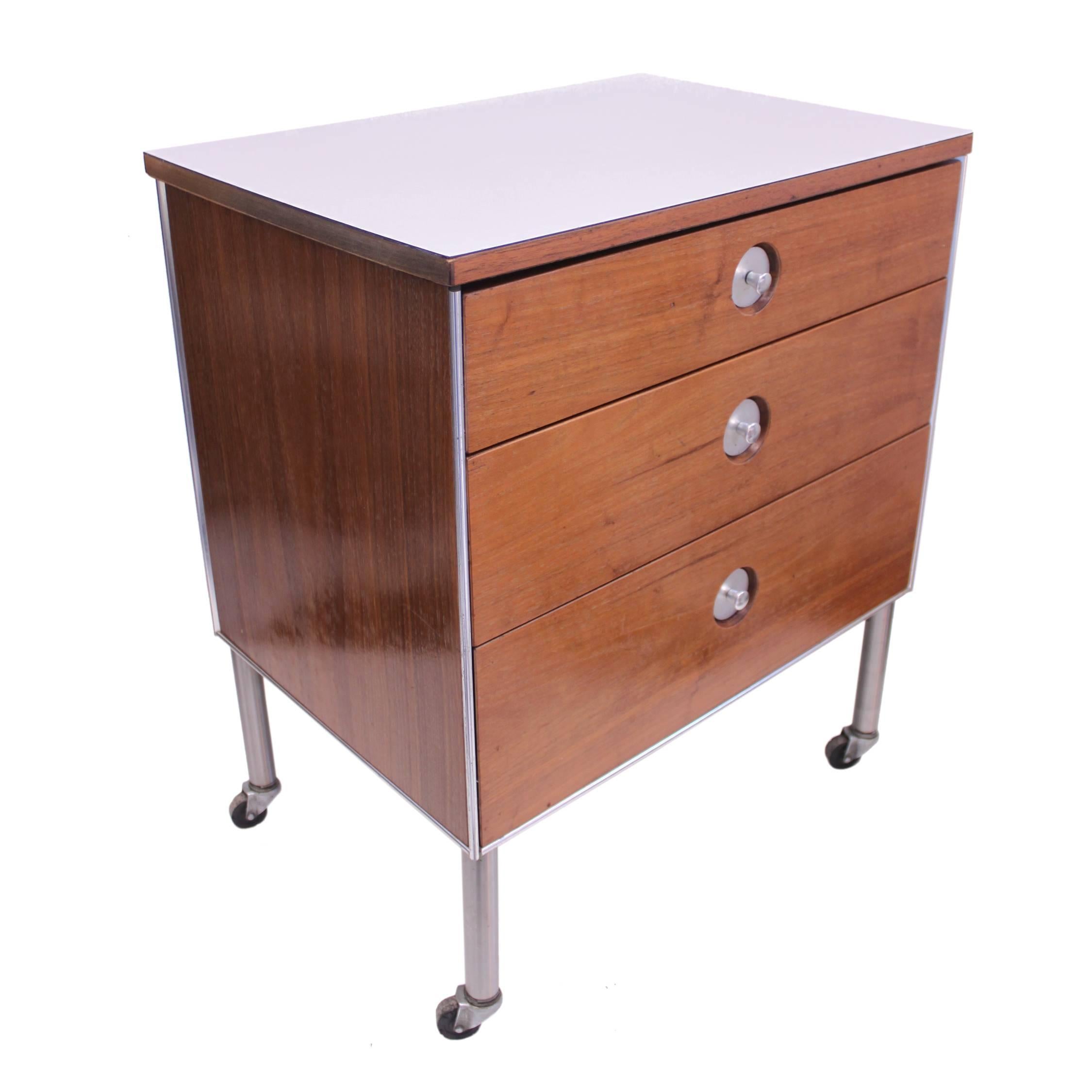 American Pair of Mid-Century Modern End Table or Night Stands by Raymond Loewy