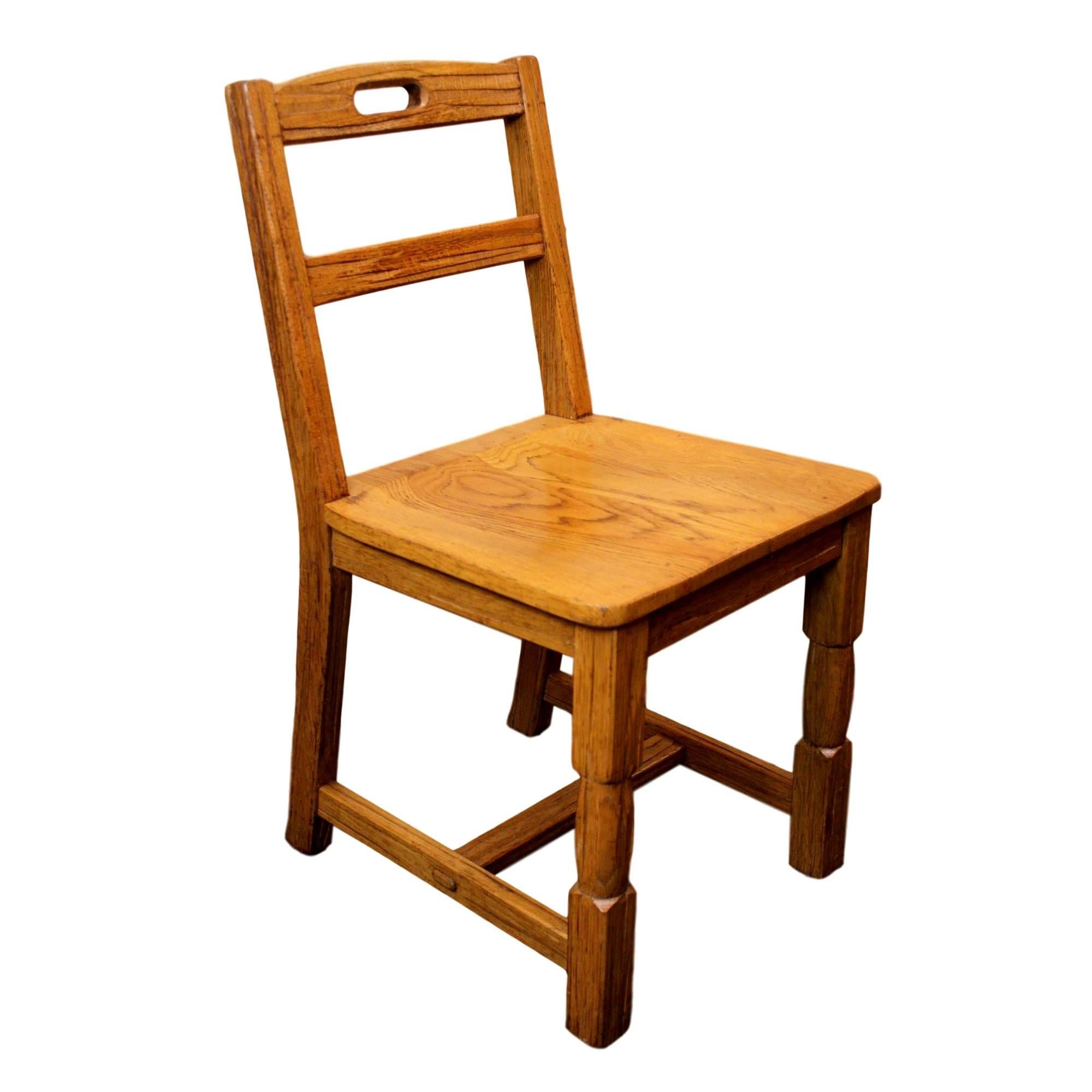 Vintage-Schreibtisch aus Ranch-Eiche und passender Stuhl von Brandt aus der Mitte des Jahrhunderts im Angebot 3