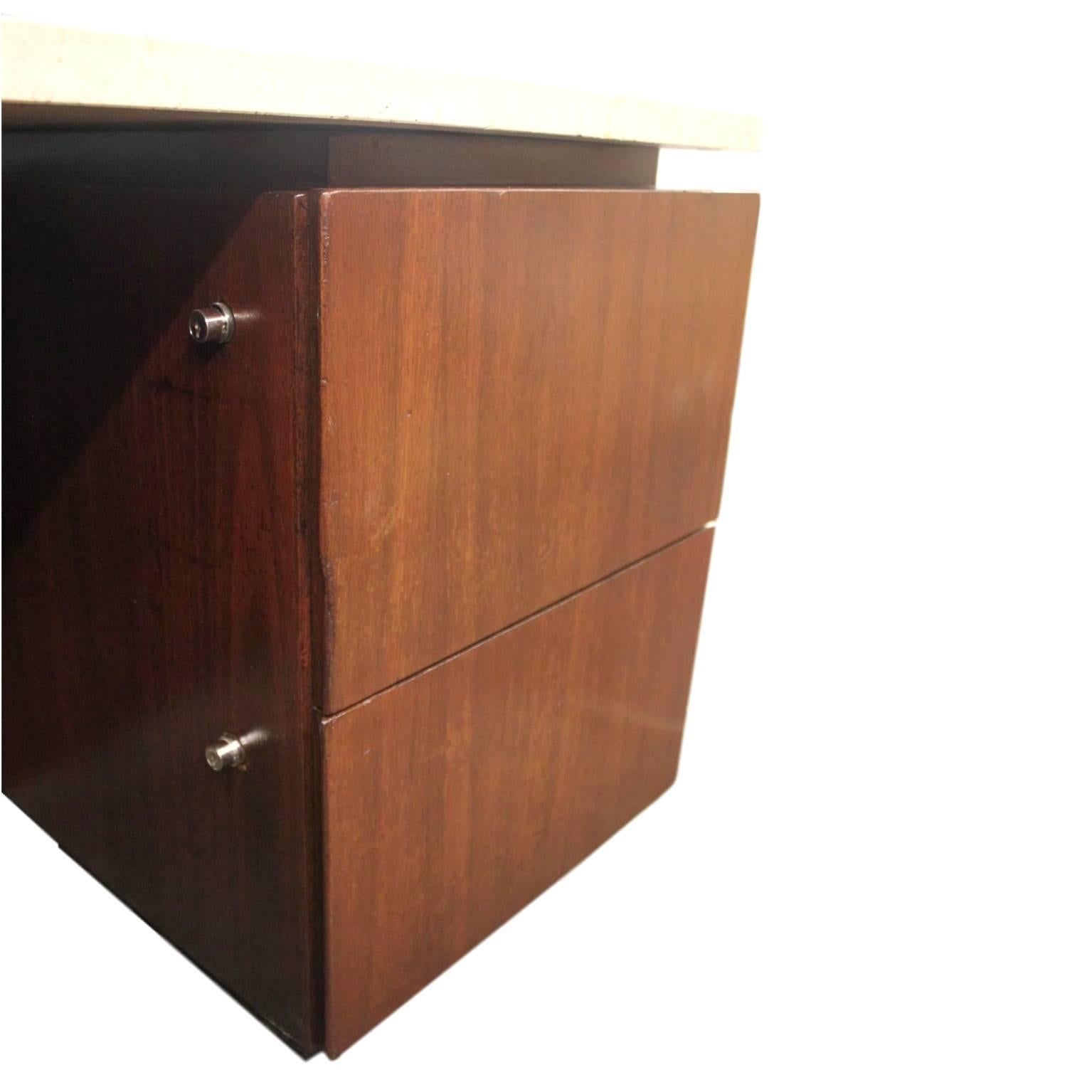 Mid-20th Century Mid-Century Modern Terrazzo Top Executive Desk from Playboy Offices in Chicago