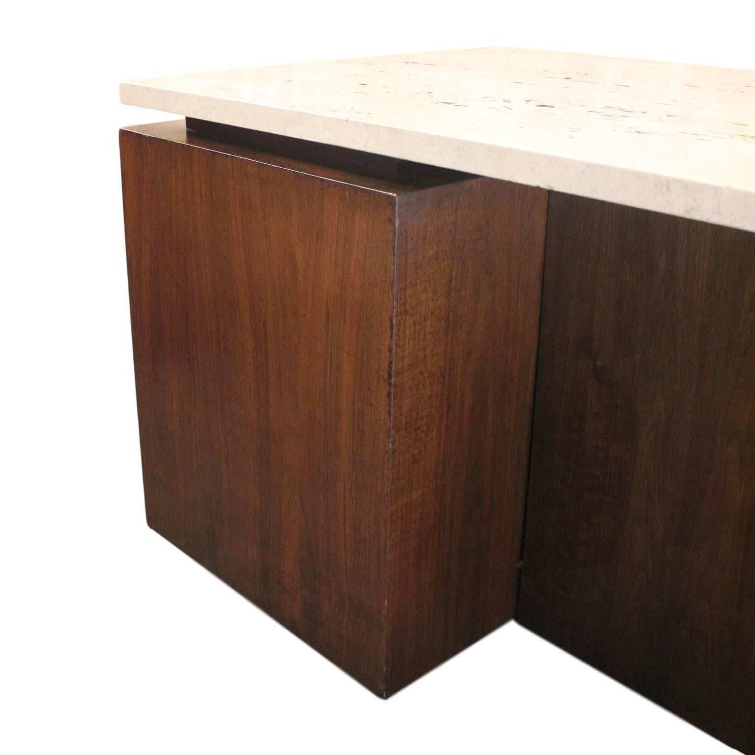 Mid-Century Modern Terrazzo Top Executive Desk from Playboy Offices in Chicago 1
