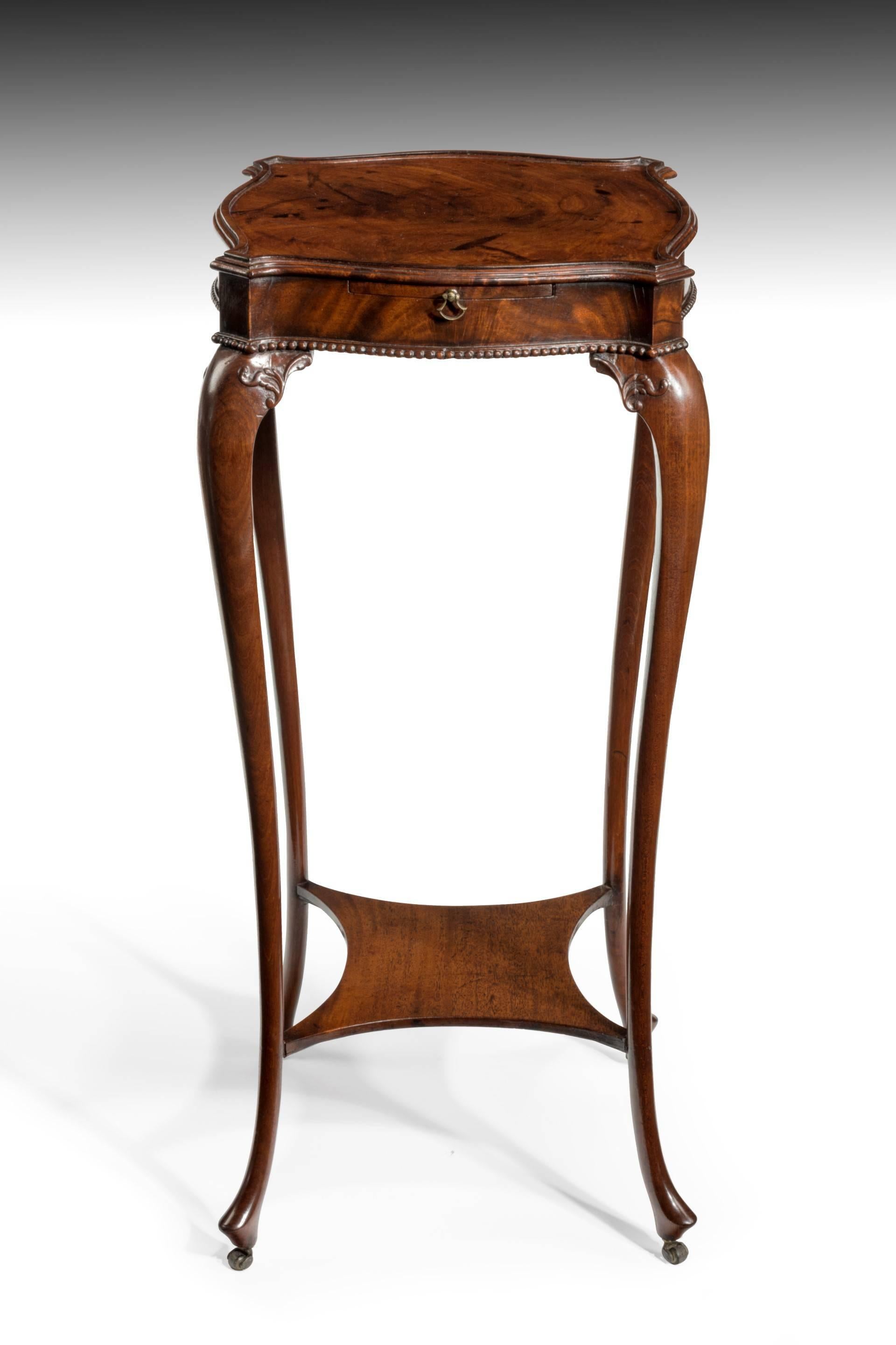 Carved George III Period Mahogany Urn Table