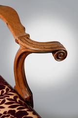 Mid 18th century Mahogany Open Armchair in the manner of Giles Grendey.