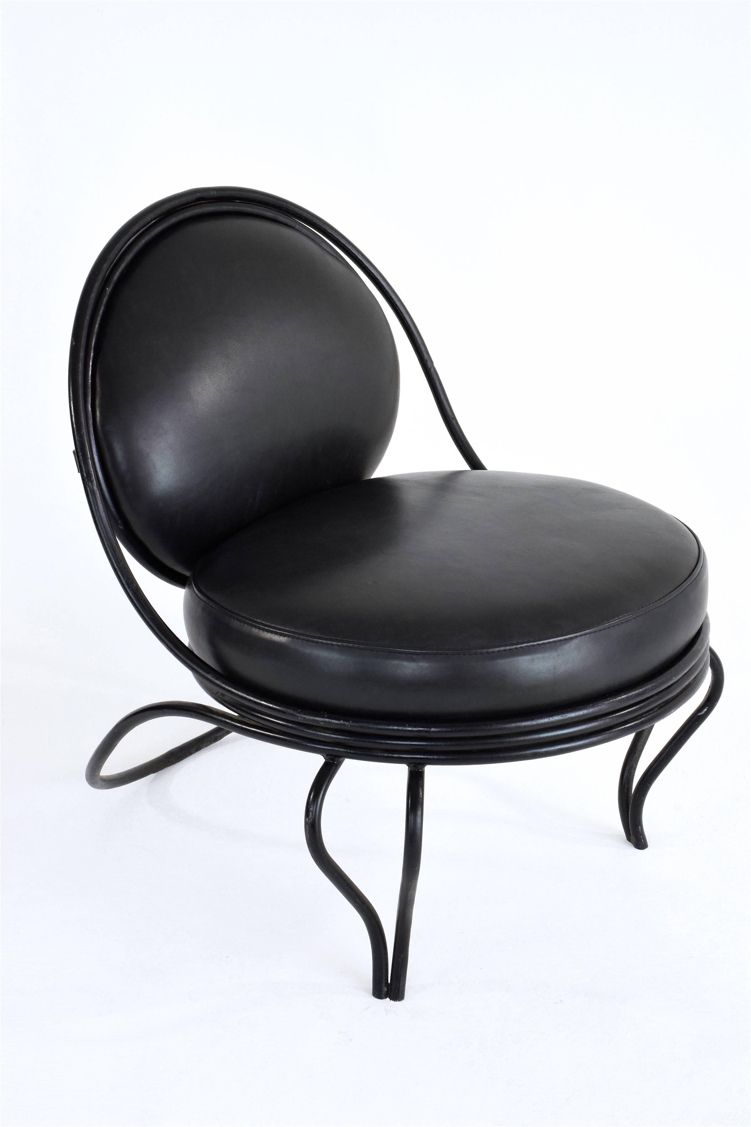 Mid-Century Modern Rare Midcentury Copacabana Chair by Mathieu Matégot, 1955 For Sale