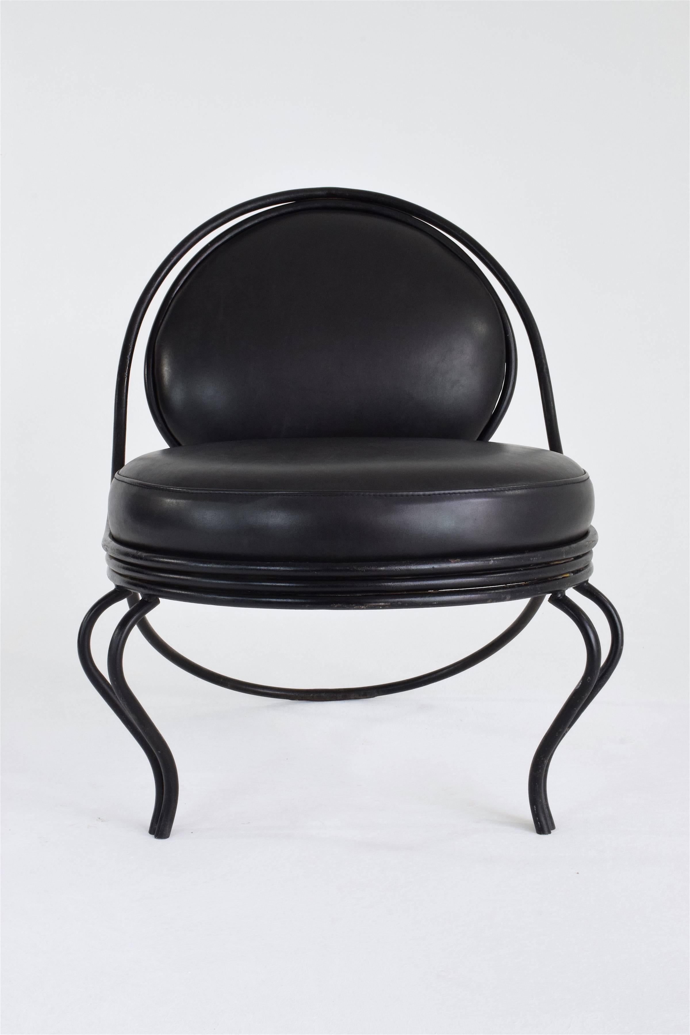 20th Century Rare Midcentury Copacabana Chair by Mathieu Matégot, 1955 For Sale