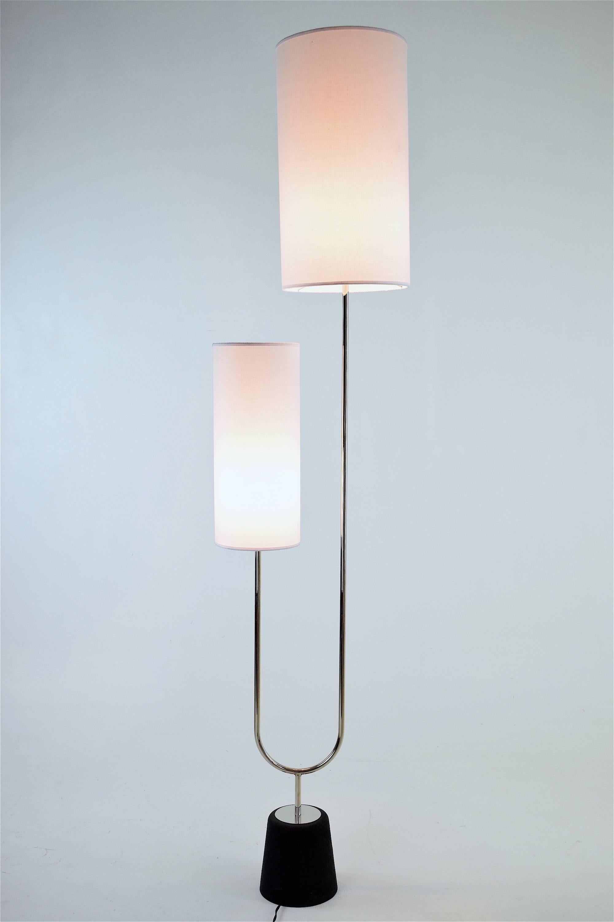 French Mid-Century Floor Lamp by Maison Arlus, France