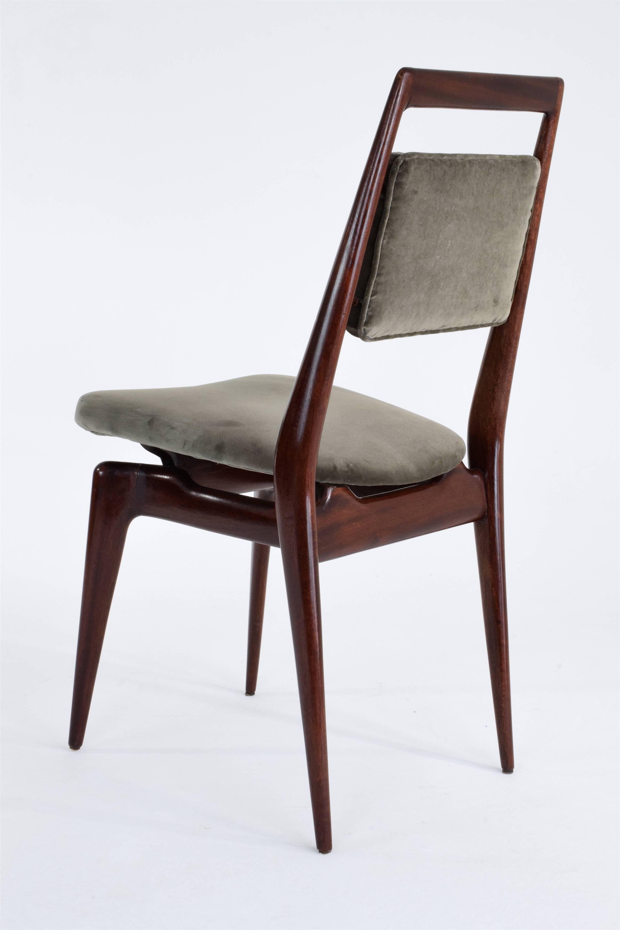 Mid-Century Modern Italian Mid-Century Dining Chairs, 1950's 
