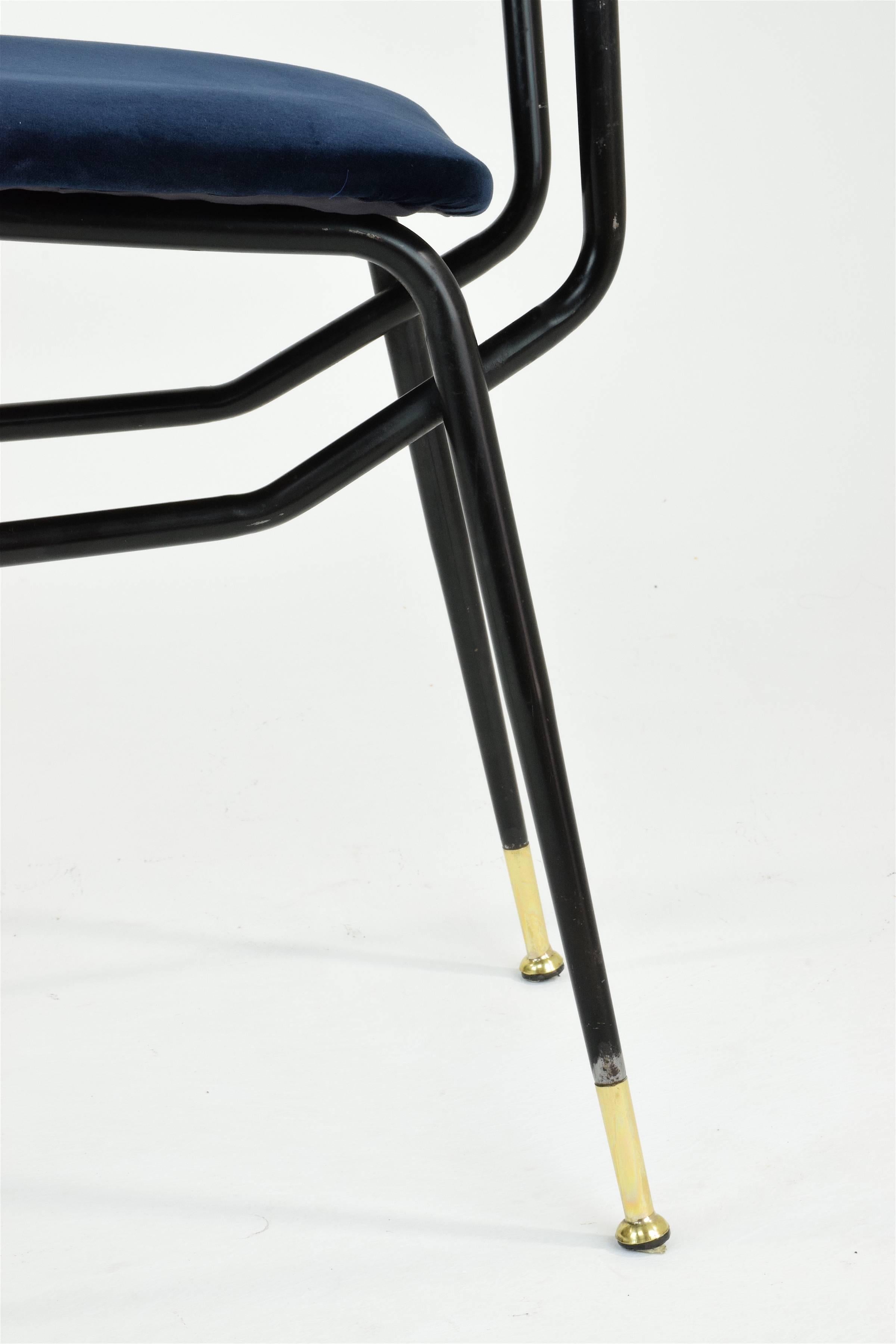 20th Century Italian Vintage Mid-Century Dining Chairs by Studio BBPR, 1950's, Set of 6