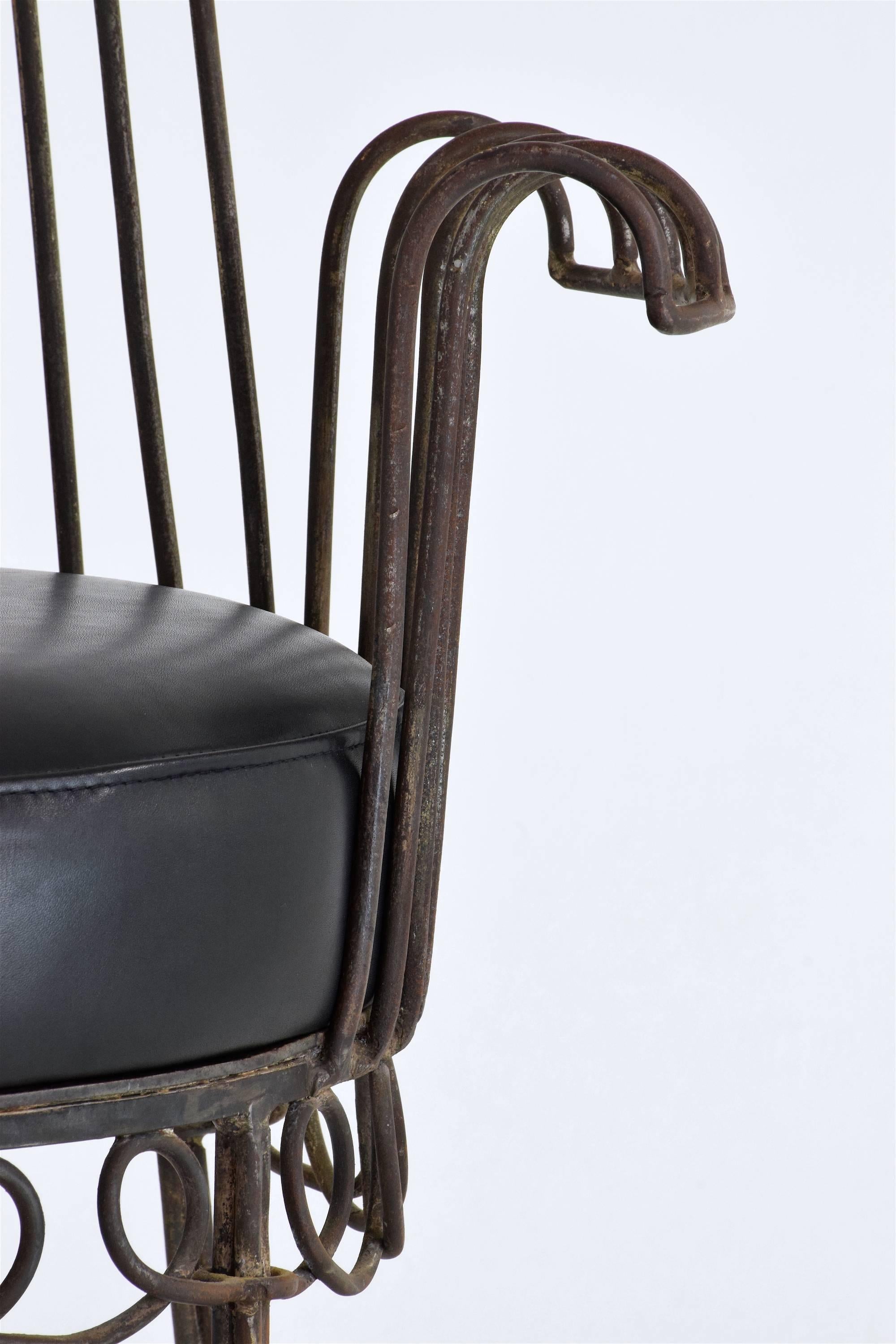 French Mid-Century Cap d'Ail Chair by Mathieu Matégot, 1950's  1