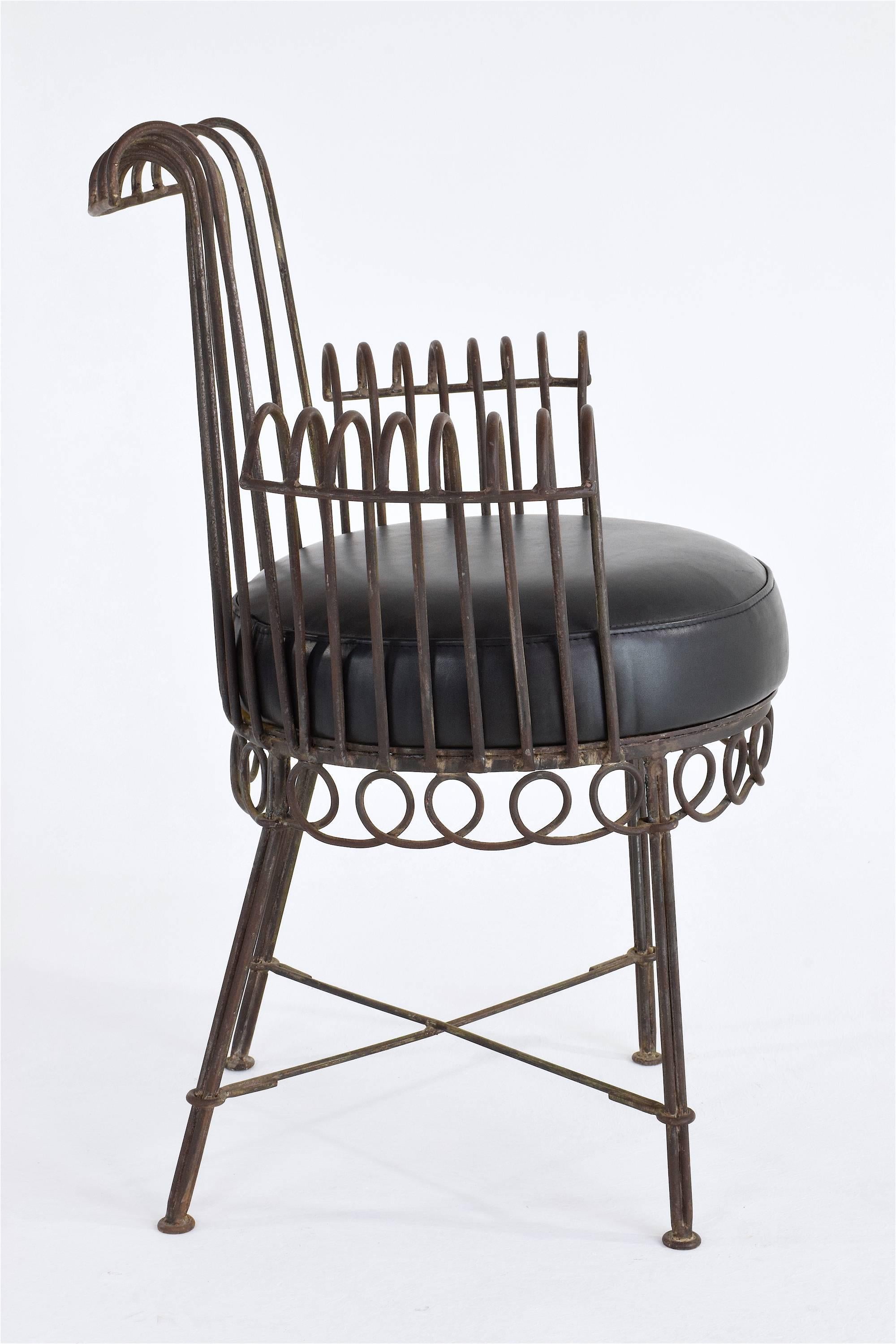 Mid-Century Modern French Mid-Century Cap d'Ail Chair by Mathieu Matégot, 1950's 