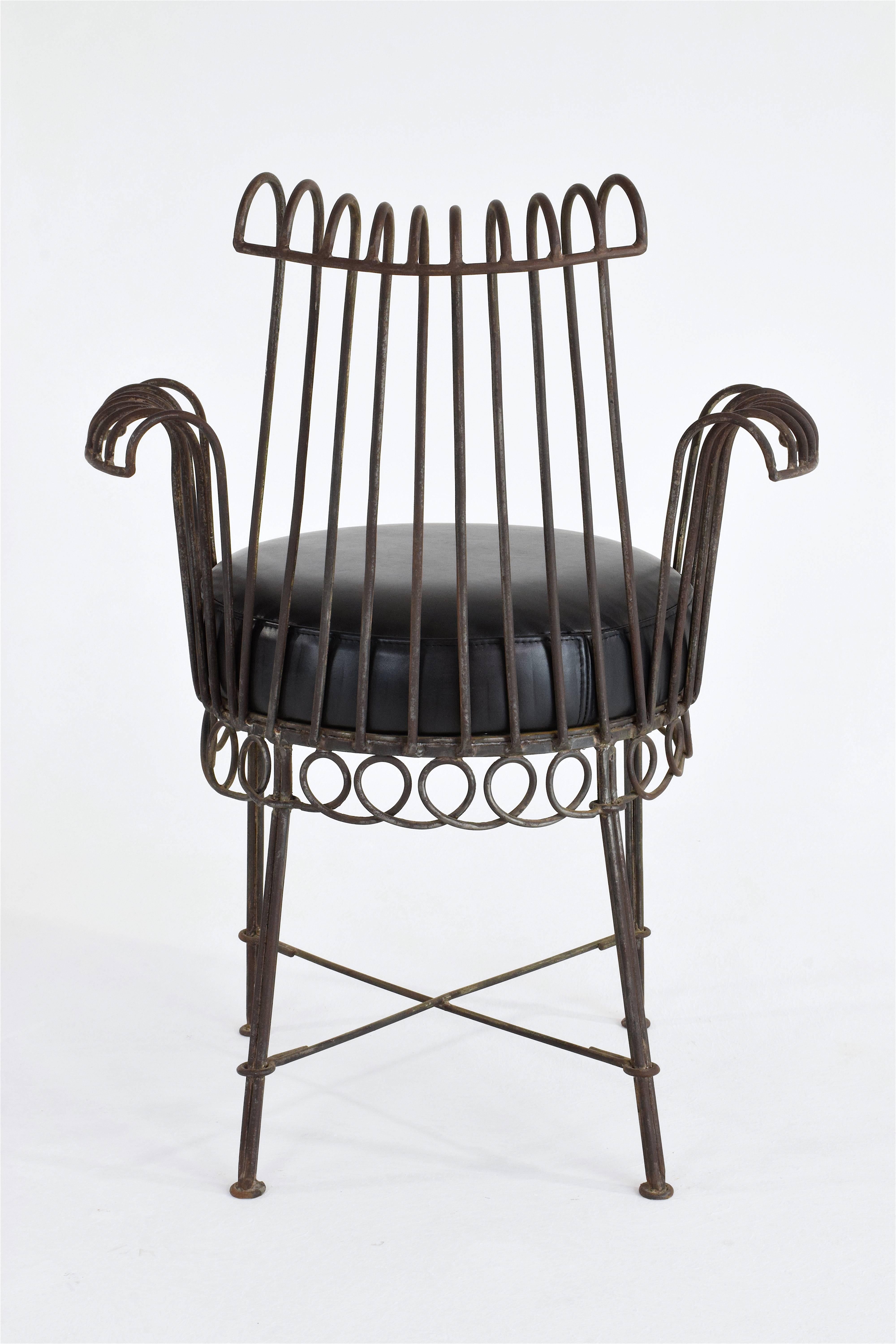 French Mid-Century Cap d'Ail Chair by Mathieu Matégot, 1950's  In Good Condition In Paris, FR