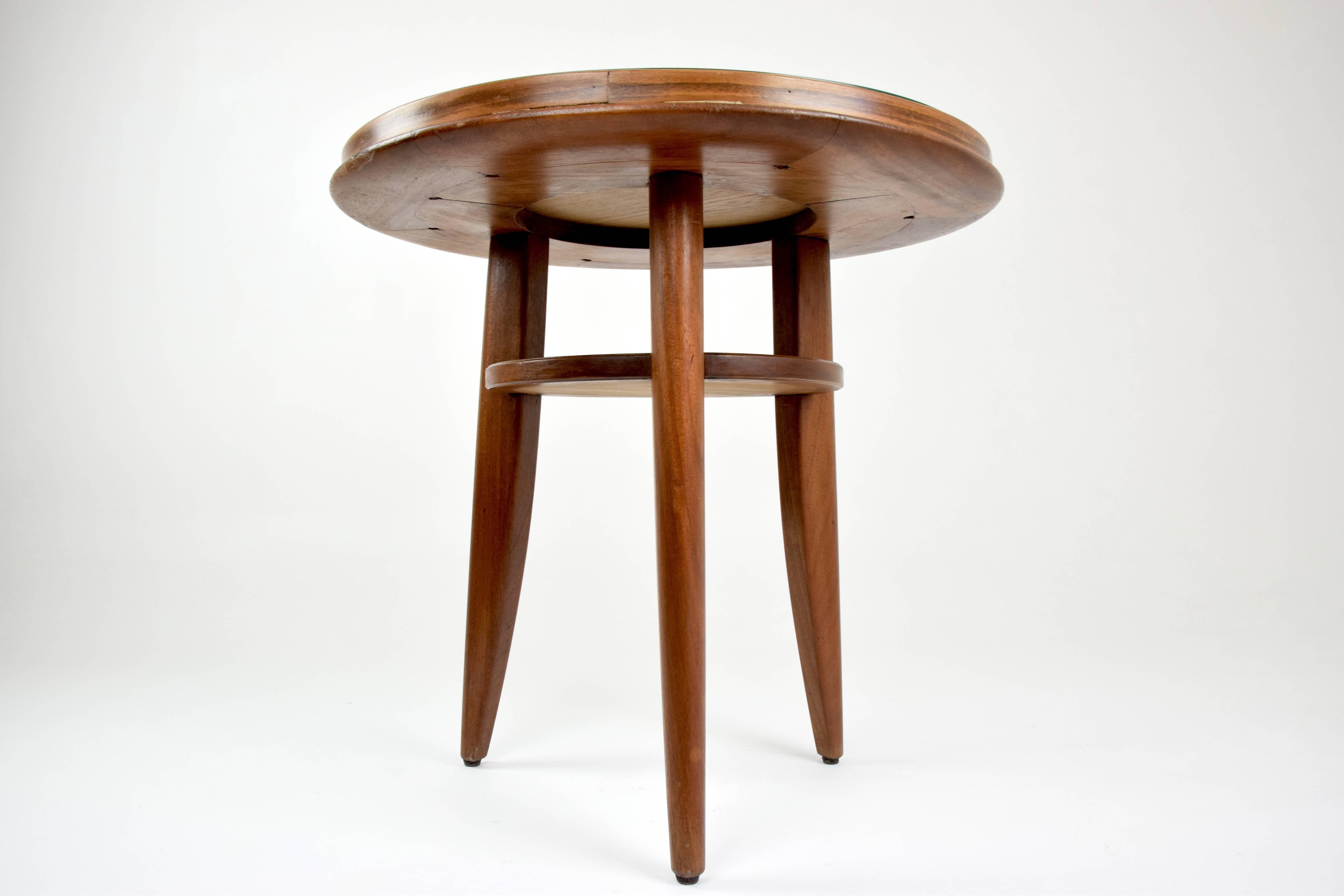 Art Deco Mid-Century Side Table Attributed to Jules Leleu