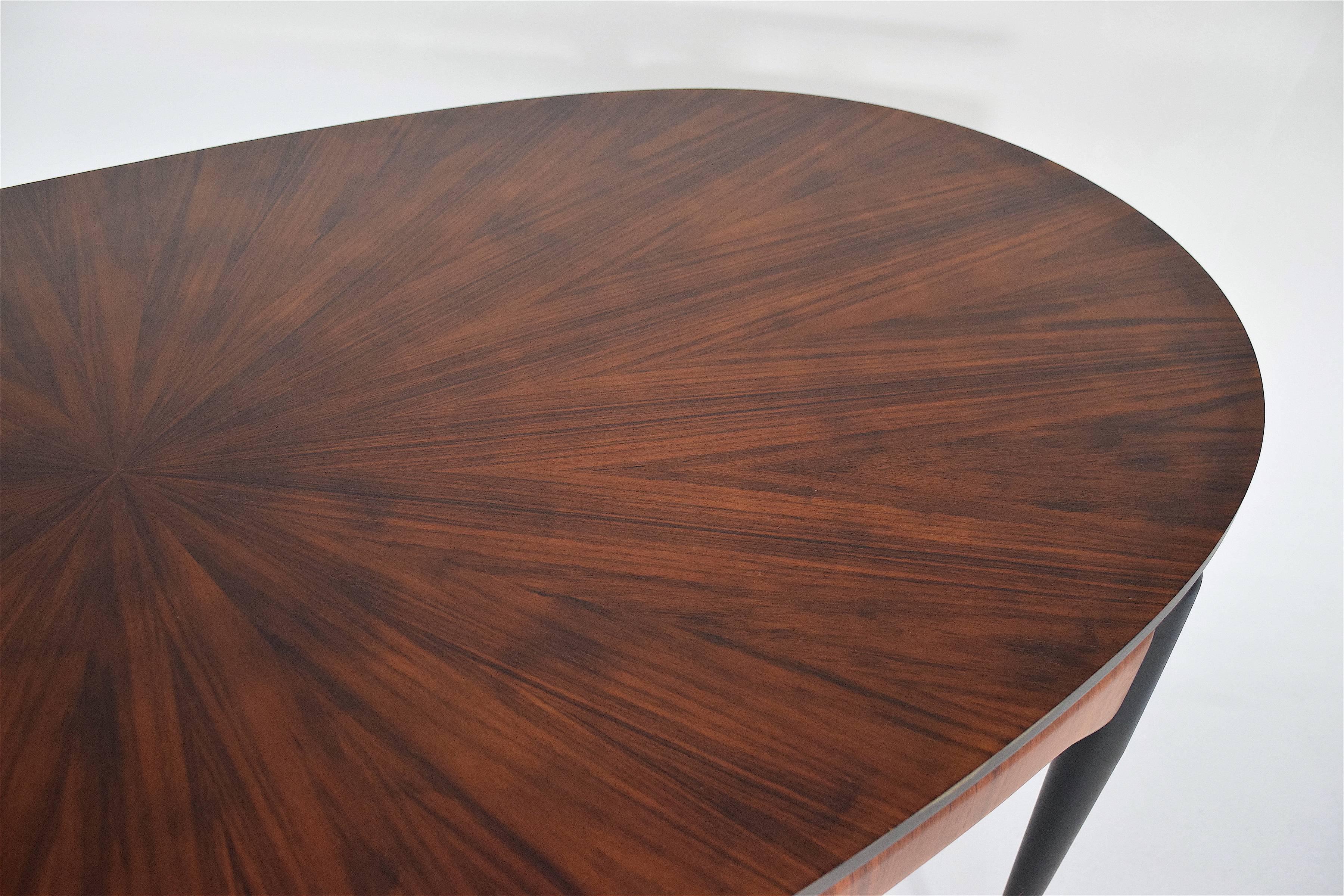  Italian Mid-Century Oval Dining Table, 1950s 7