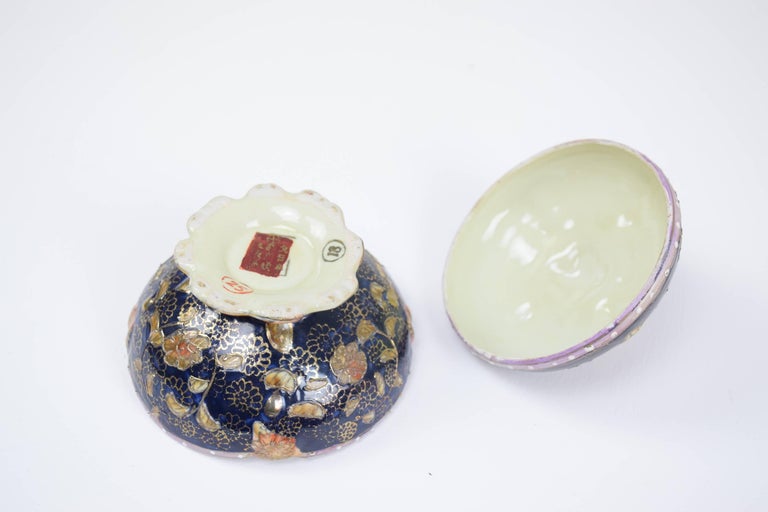 Antique Japanese Meiji Period Satsuma Trinket Pill Boxes For Sale at 1stdibs