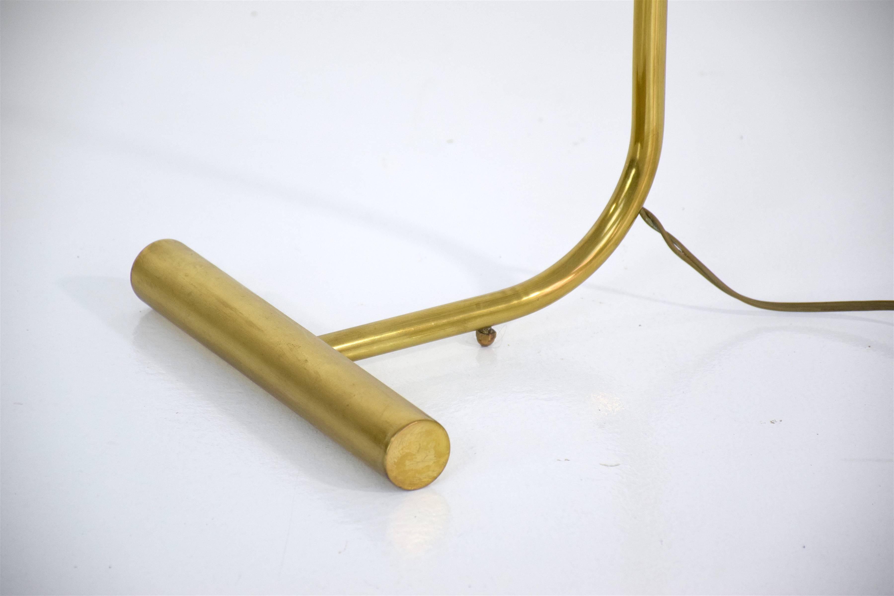 20th Century French Brass Floor Lamp by Christian Liaigre, 1990's  In Good Condition In Paris, FR