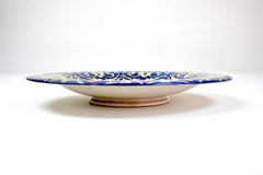 1930s–40s Italian Hand-Painted Ceramic Centerpiece, Perugia