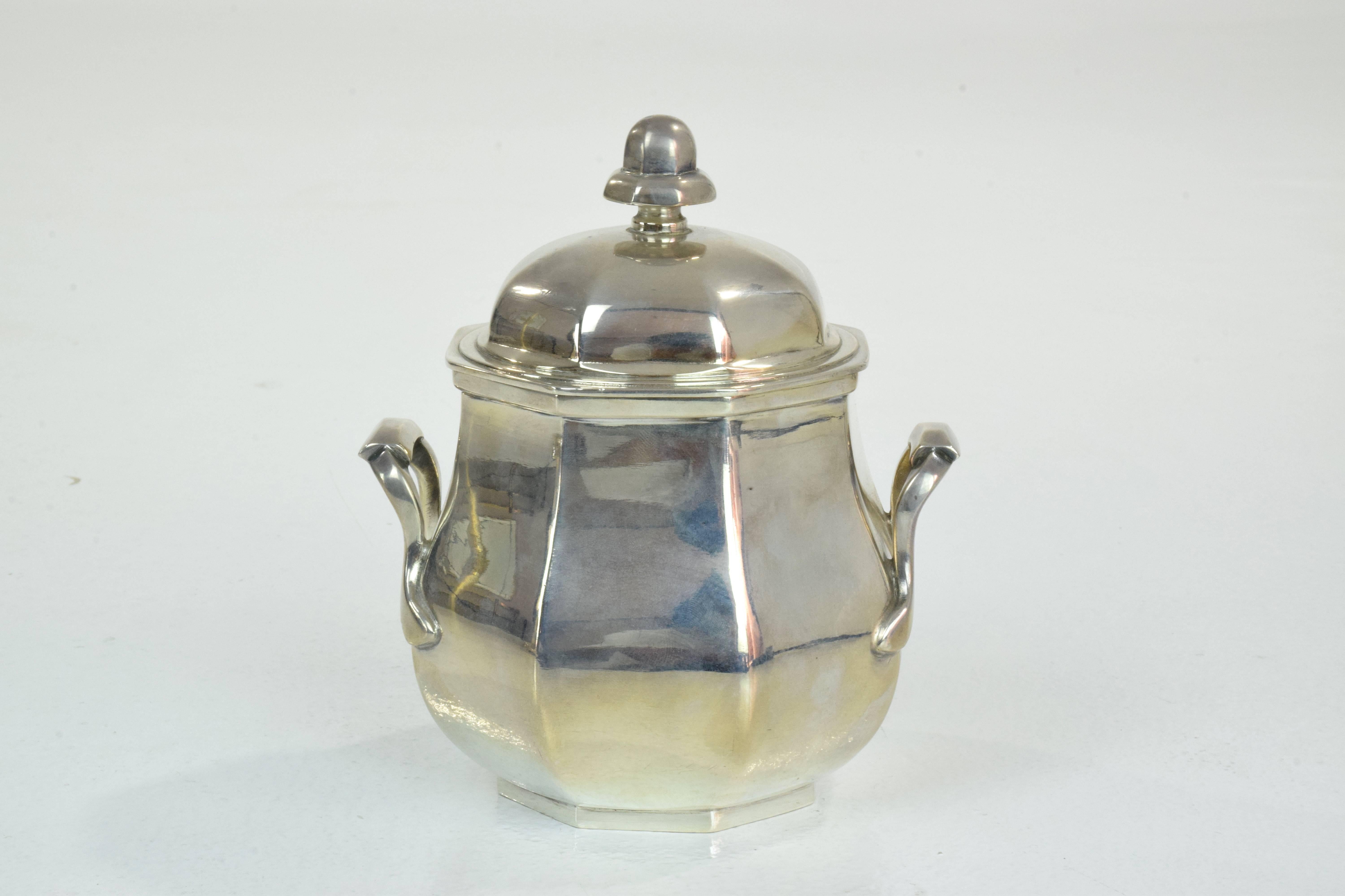 French Art Deco Silverware Tea Service by Ercuis, 1930-1940's 1