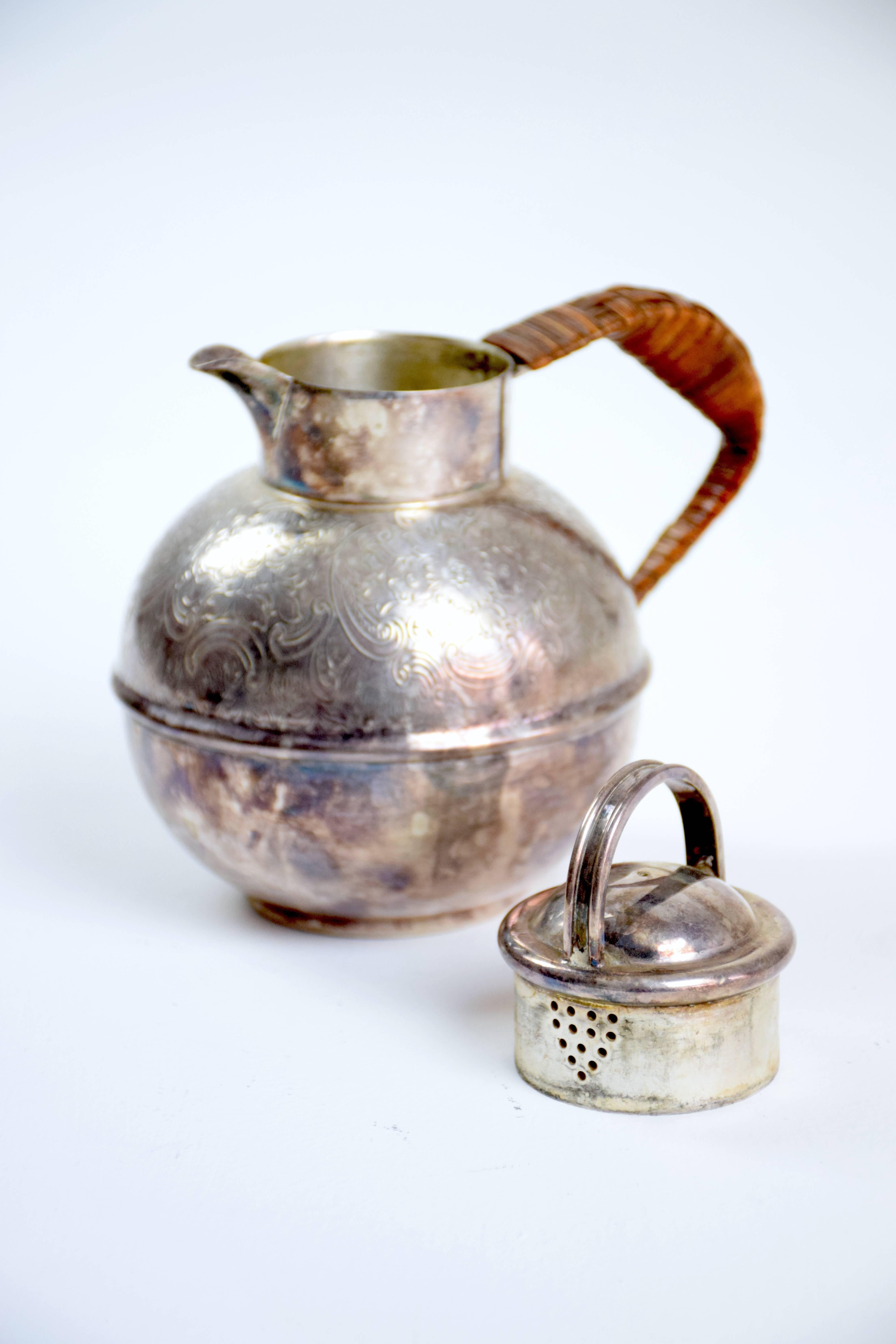 English Antique Small Silver Pitcher or Teapot by Bailey Banks & Biddle 6