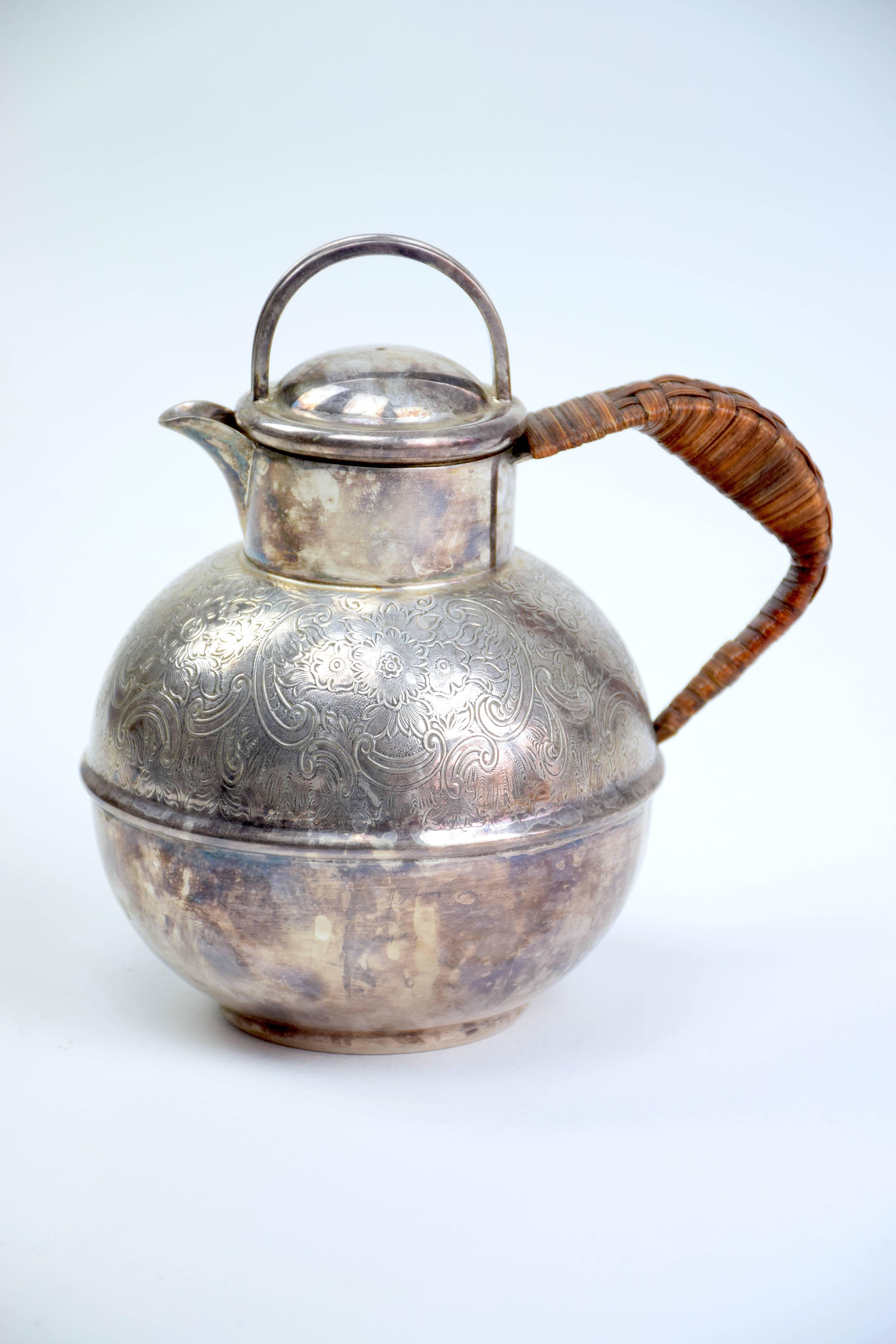 English Antique Small Silver Pitcher or Teapot by Bailey Banks & Biddle 2