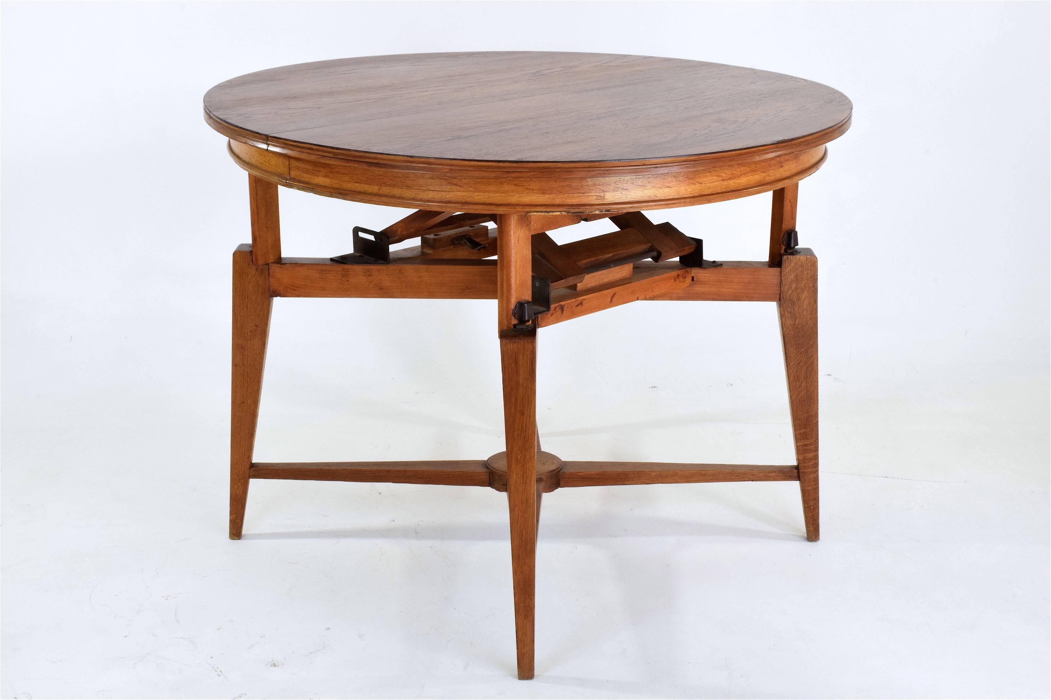 1950s Marcel Gascoin Midcentury Adjustable Table  In Good Condition In Paris, FR