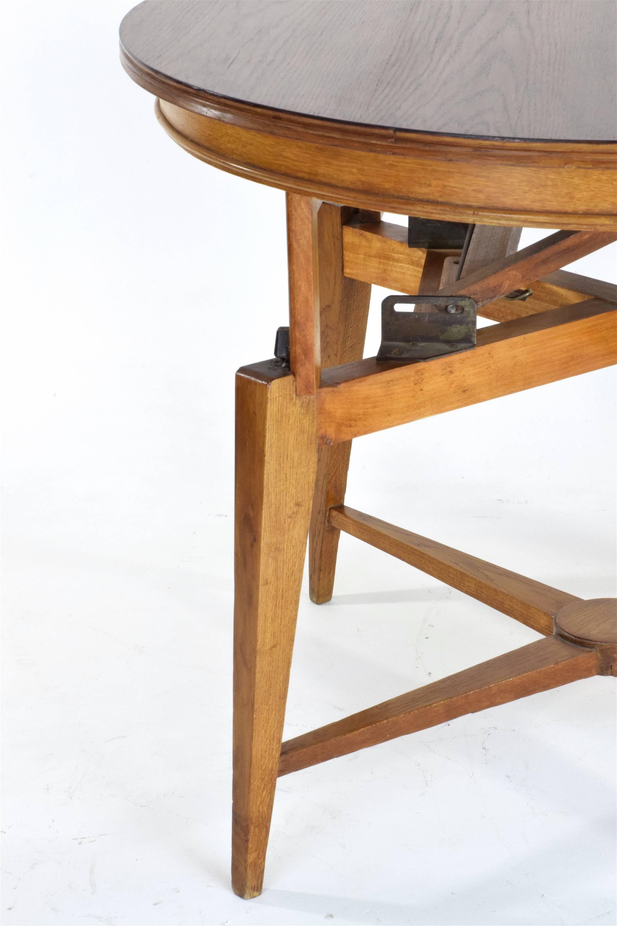 1950s Marcel Gascoin Midcentury Adjustable Table  1