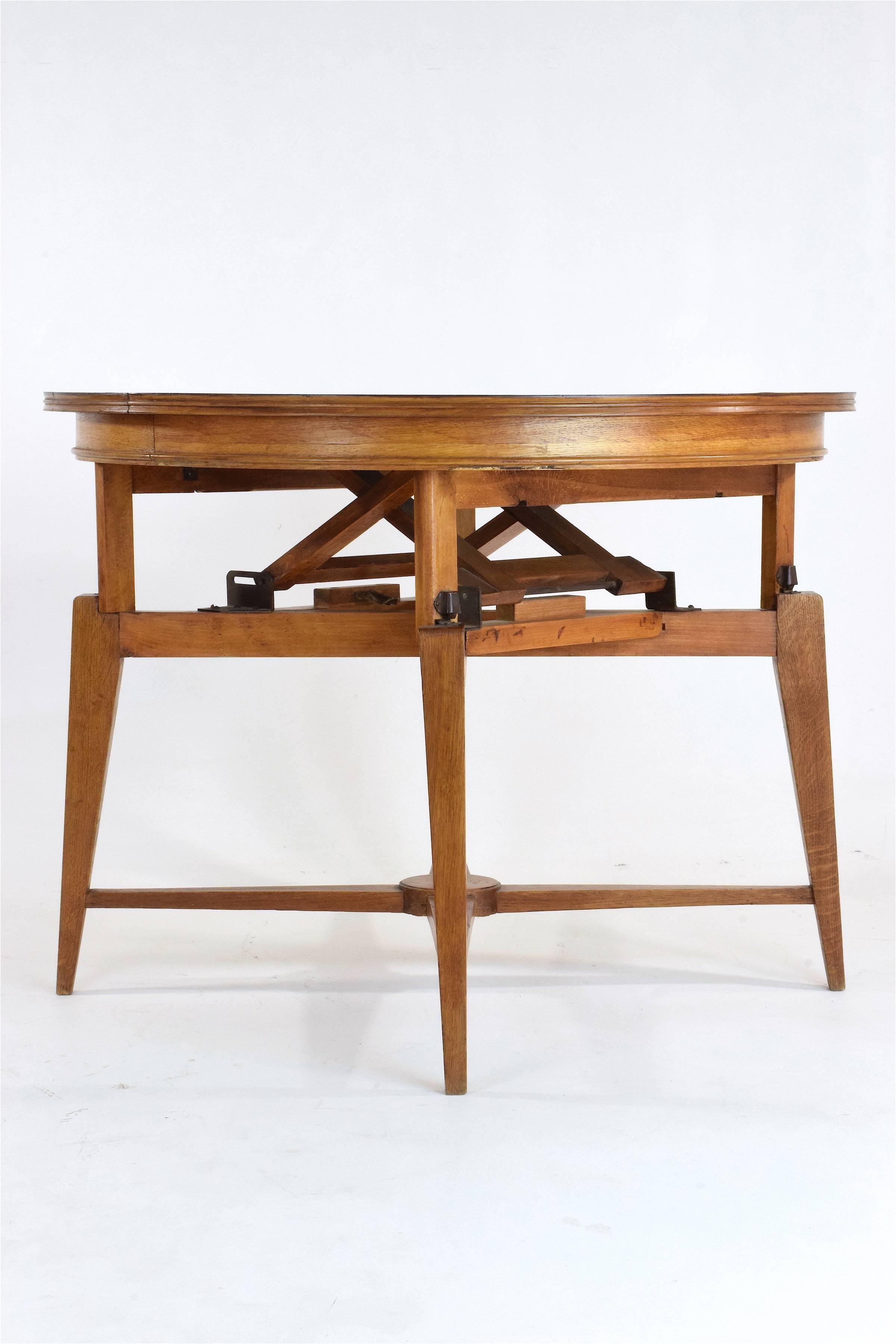 Mid-Century Modern 1950s Marcel Gascoin Midcentury Adjustable Table 